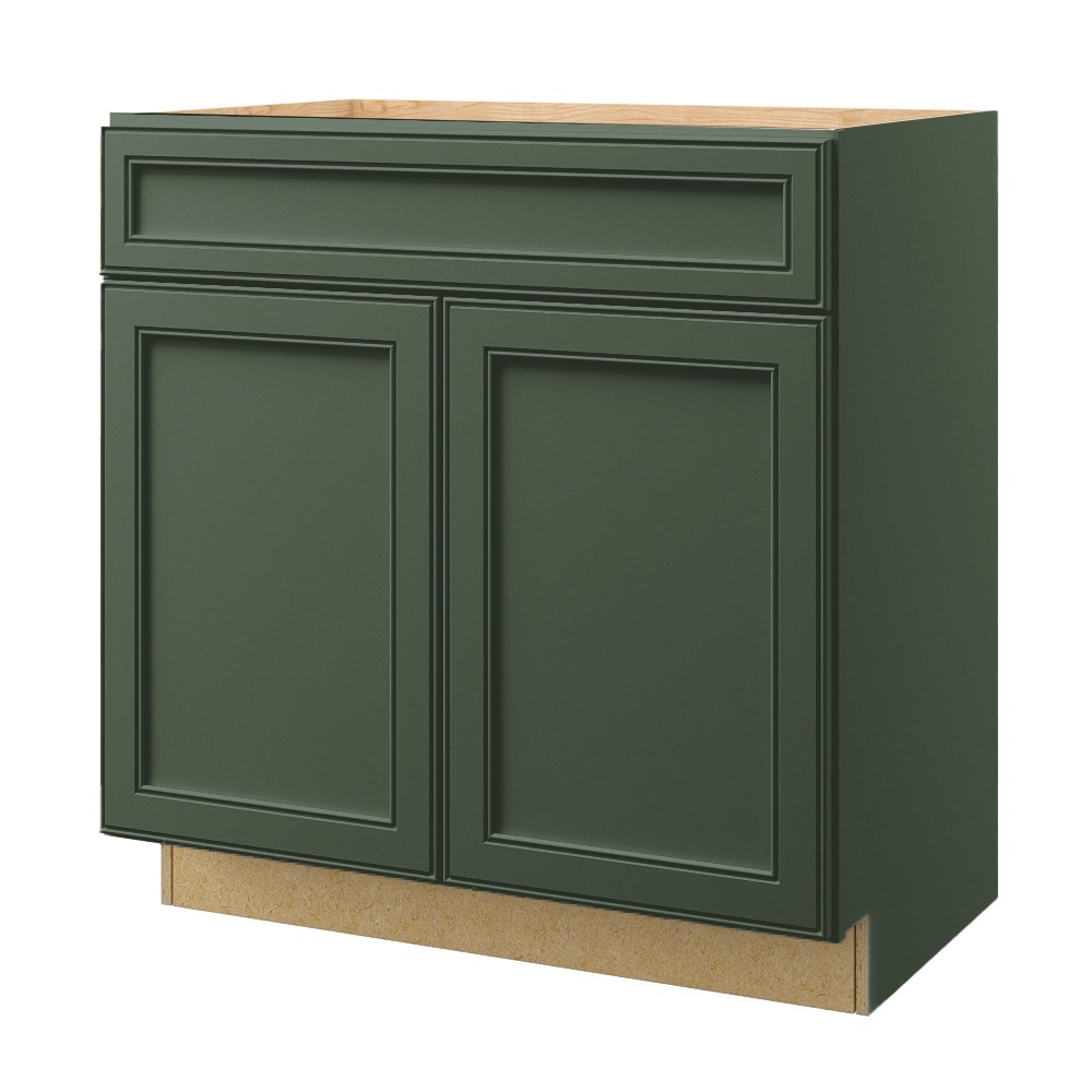 allen + roth 444HR Heathrow 33-in Sage Bathroom Vanity Base Cabinet without Top