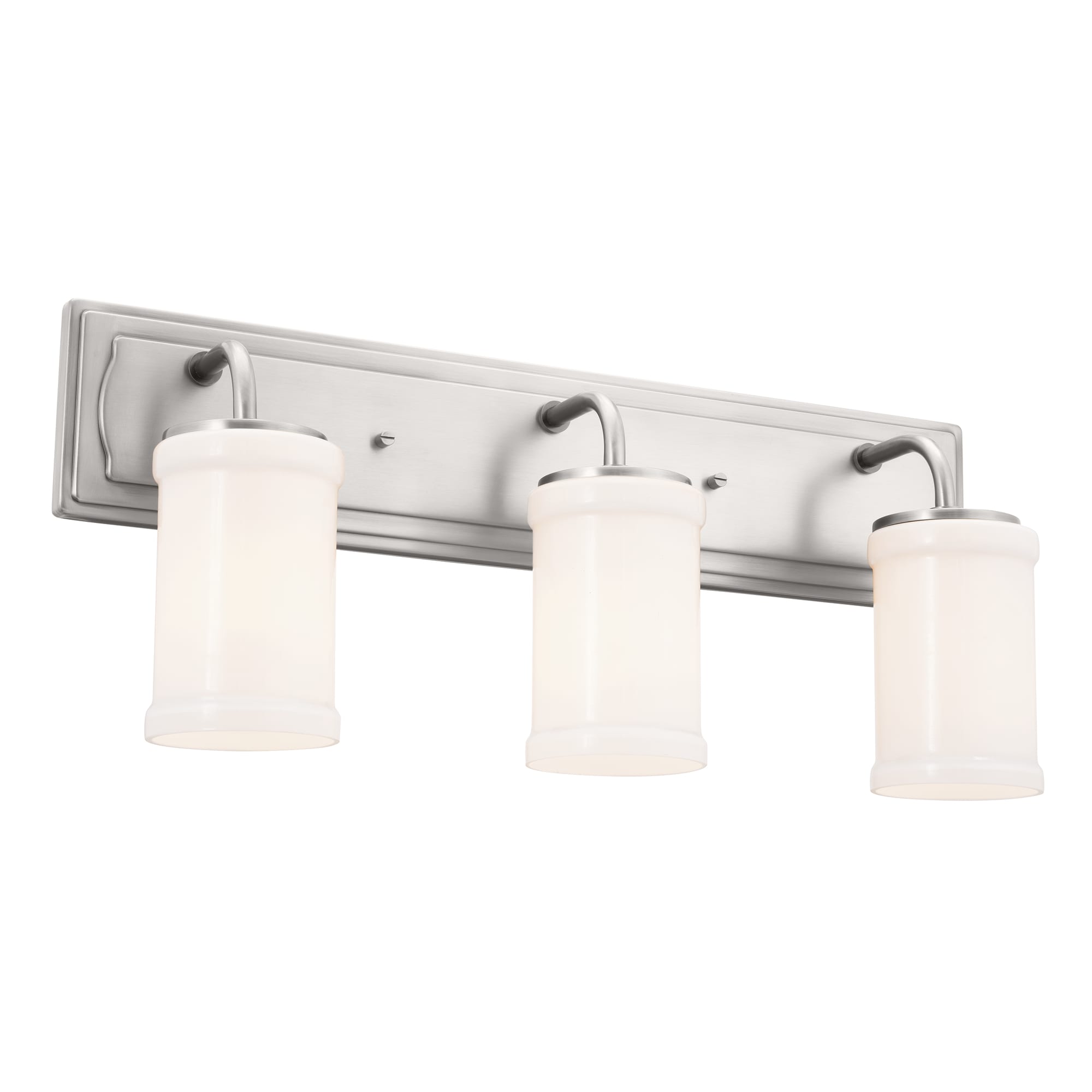 Kichler 55131CLP Vetivene 24-in 3 -Light Pewter Farmhouse Vanity light