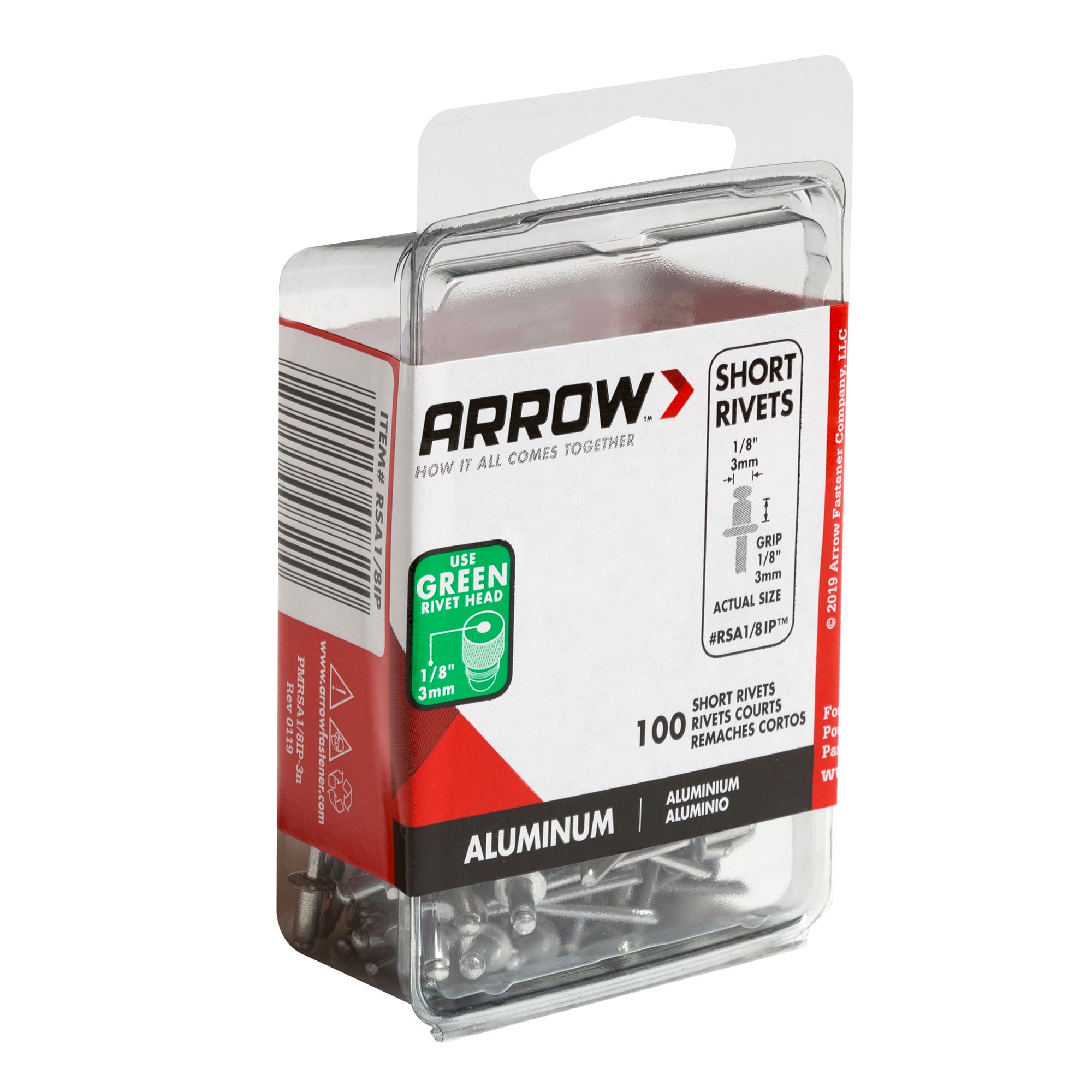 Arrow RSA1/8IP rivets - View #3