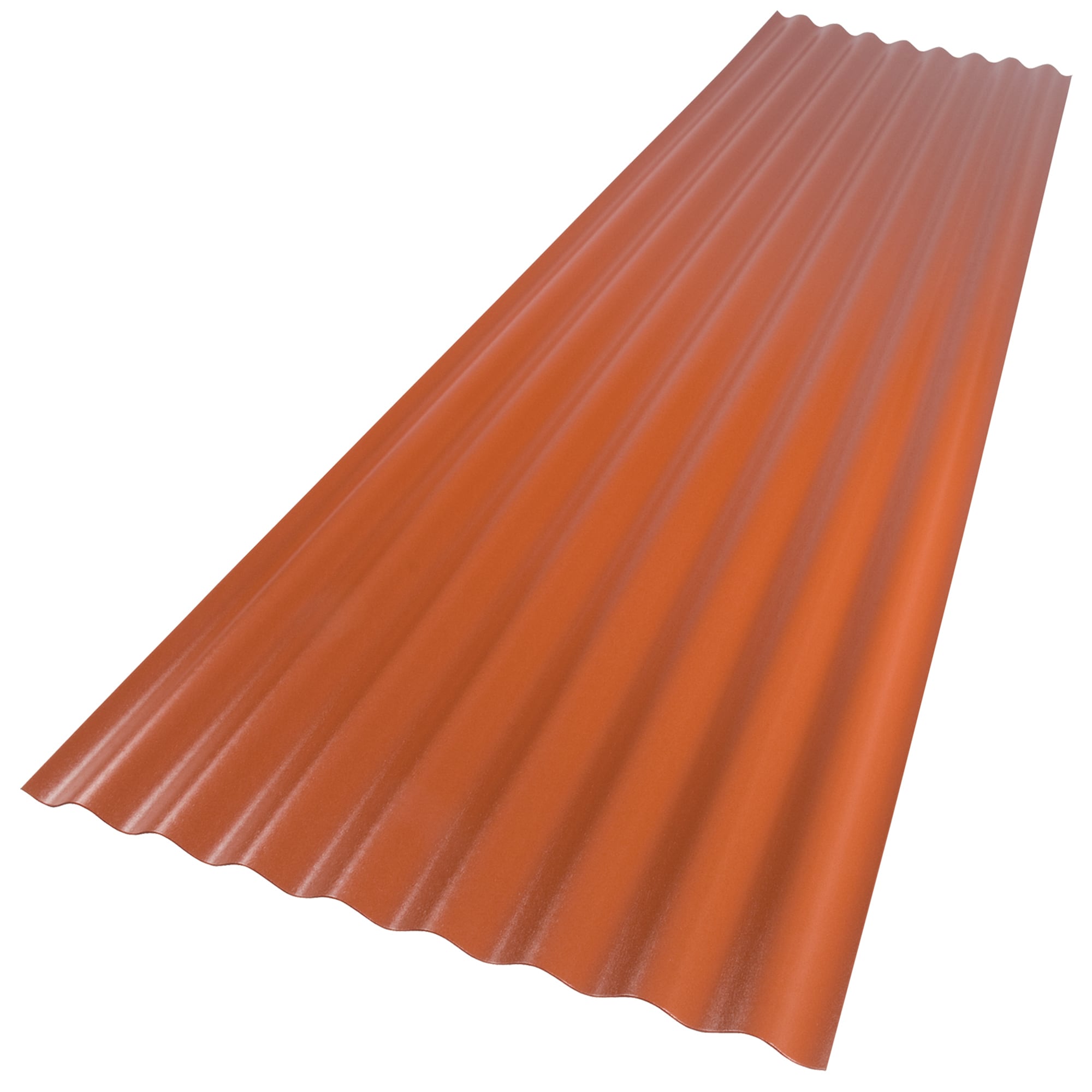 SUNTOP 108971 Suntop 2-ft x 8-ft Corrugated Sedona Brick Polycarbonate plastic Roof Panel