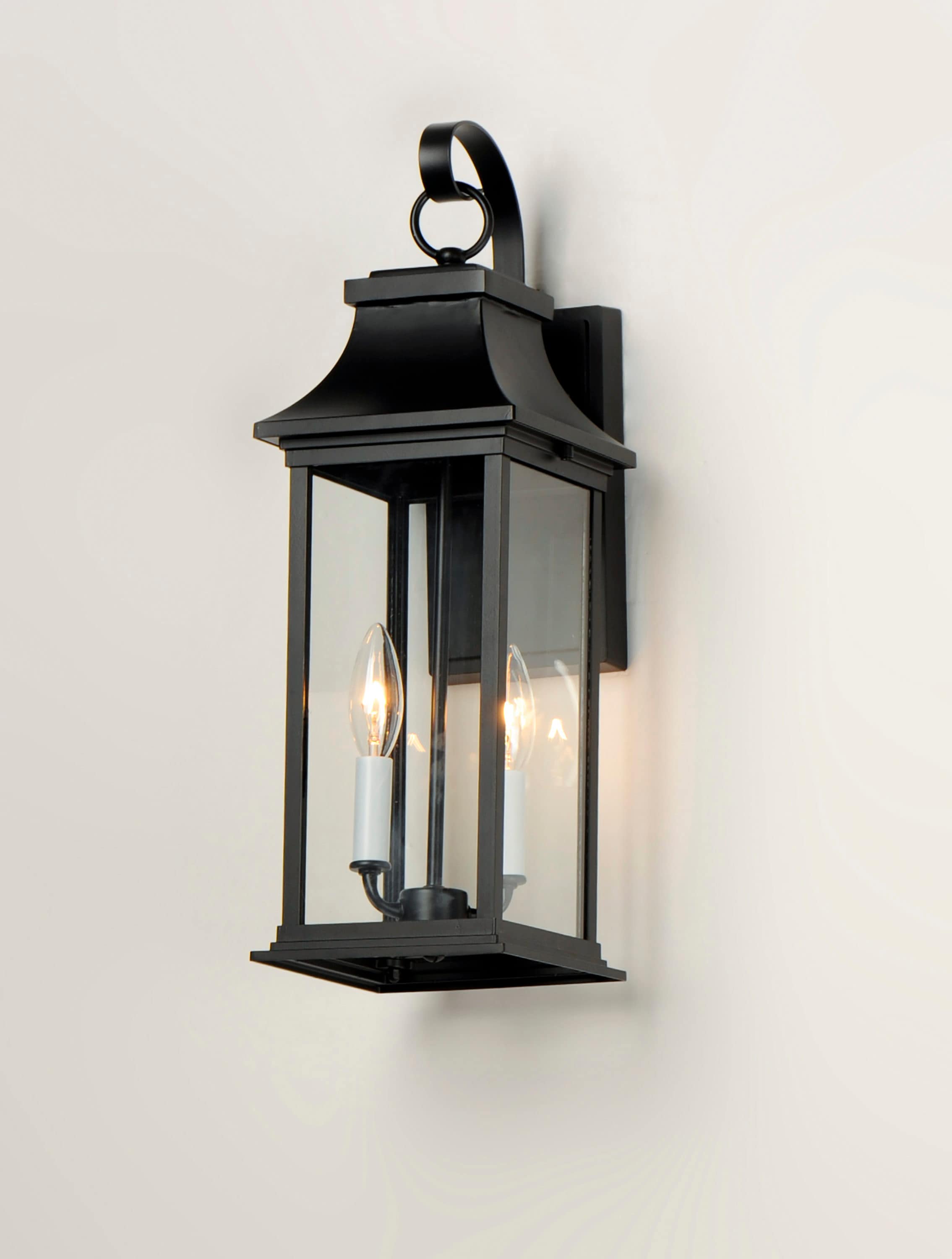 Maxim Lighting Vicksburg 2-Light 20-in H Matte Black Outdoor Wall Light ...