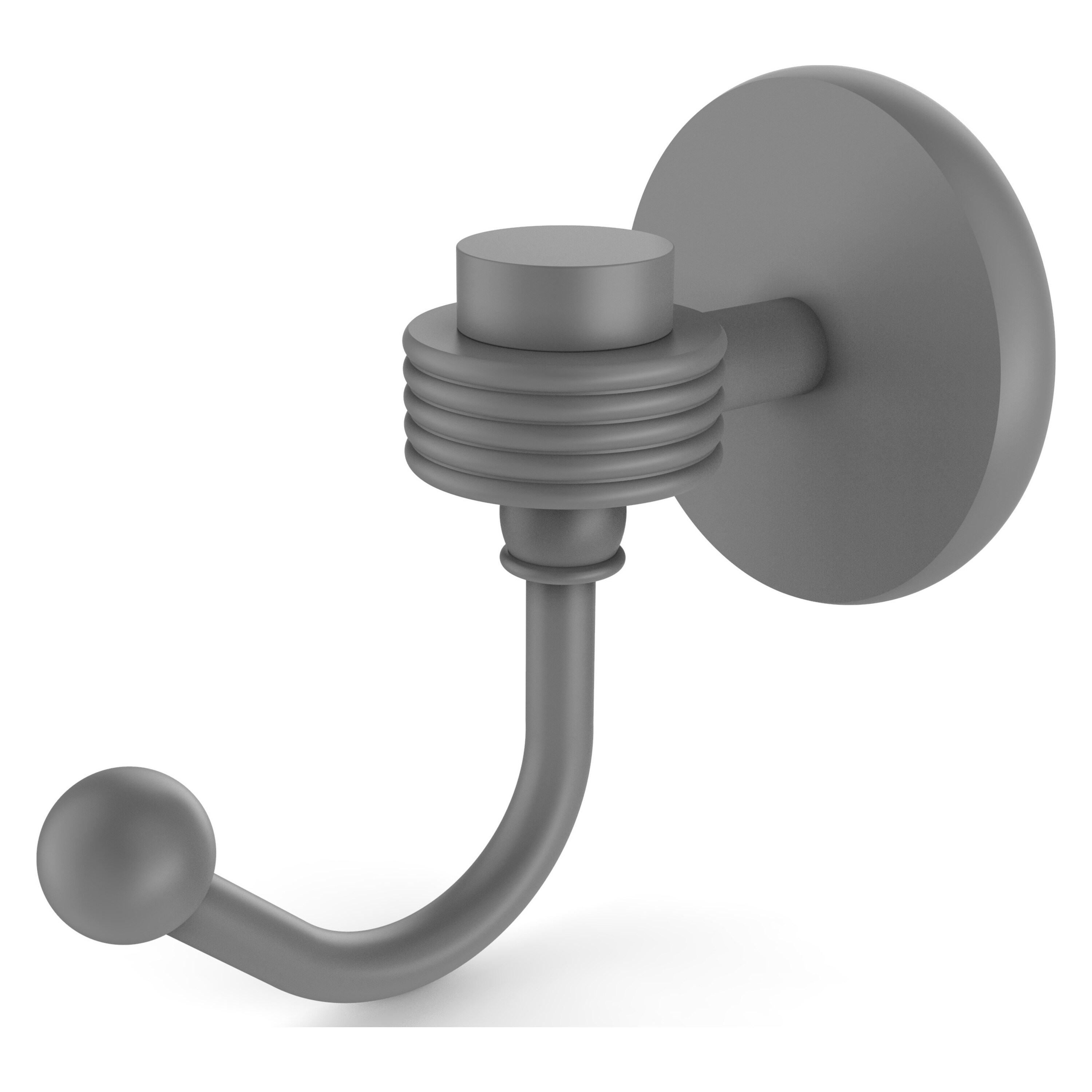 Allied Brass 7120G-GYM Satellite Orbit One Matte Gray Single -Hook Wall mount Towel Hook