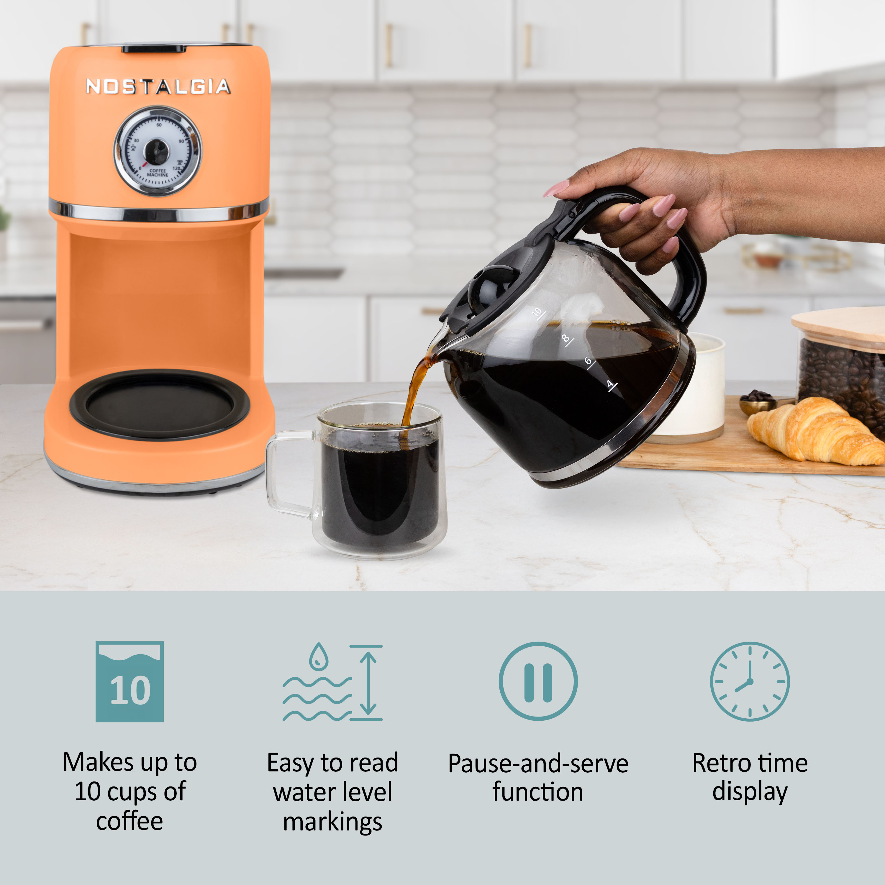 Nostalgia NCRCOF10OR6A Coffee-Makers - View #4