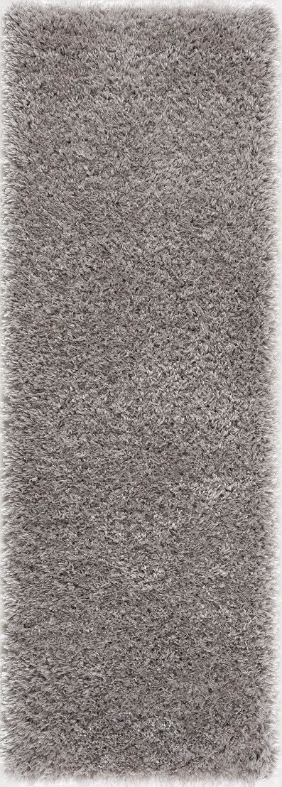 LBaiet ML755G26 GREY Malibu 2 X 6 Gray Indoor Solid Runner Rug