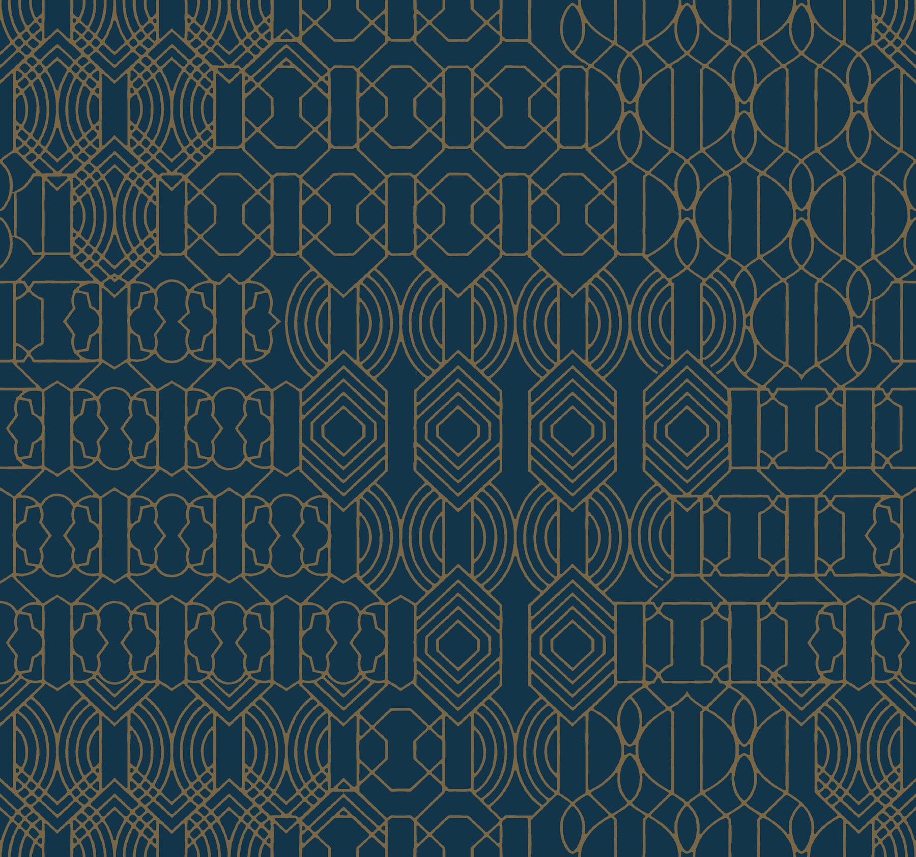 York Wallcoverings BO6673 Bohemian Luxe 60.8-Sq. Feet Blue Non-woven Novelty Unpasted Wallpaper