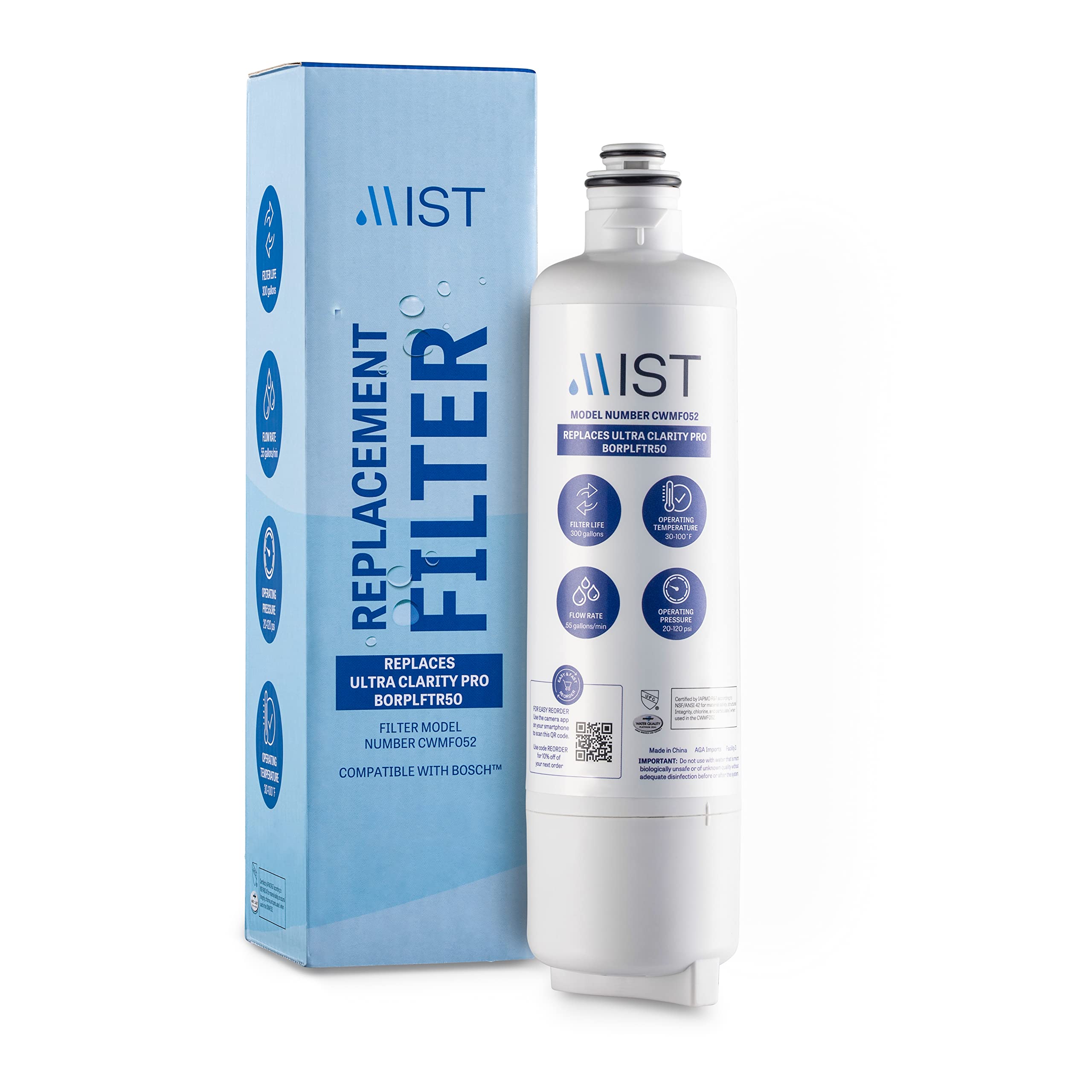 Mist CWMF052 Push-in Refrigerator Water Filter CWMF052