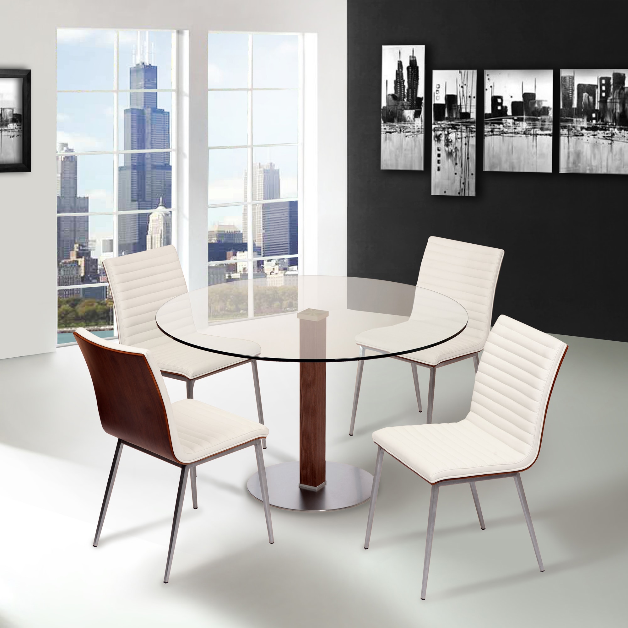 Armen Living LCCACHWHB201 Dining-Chairs - View #6