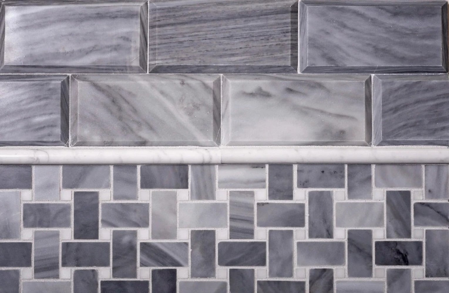 Apollo Tile (Sample) Wall Tile Gray 4-in x 6-in Polished Marble Subway Floor and Wall Tile