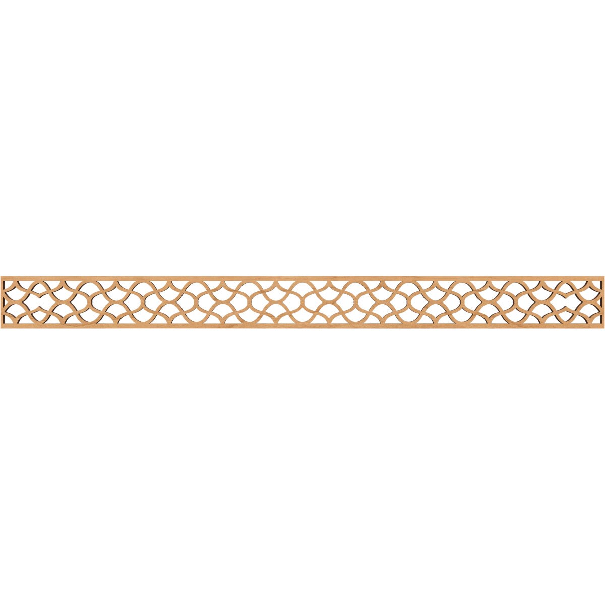 Ekena Millwork MLDB04X46RSTMA Resort Fretwork Flat Trim 4-in x 3.87-ft Maple Brown Unfinished 2156761 Pierced Wall Panel Moulding