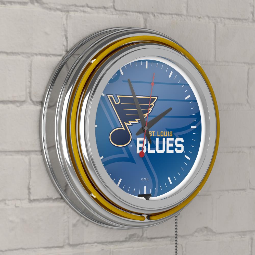 St Louis Blues 14 Neon Clock