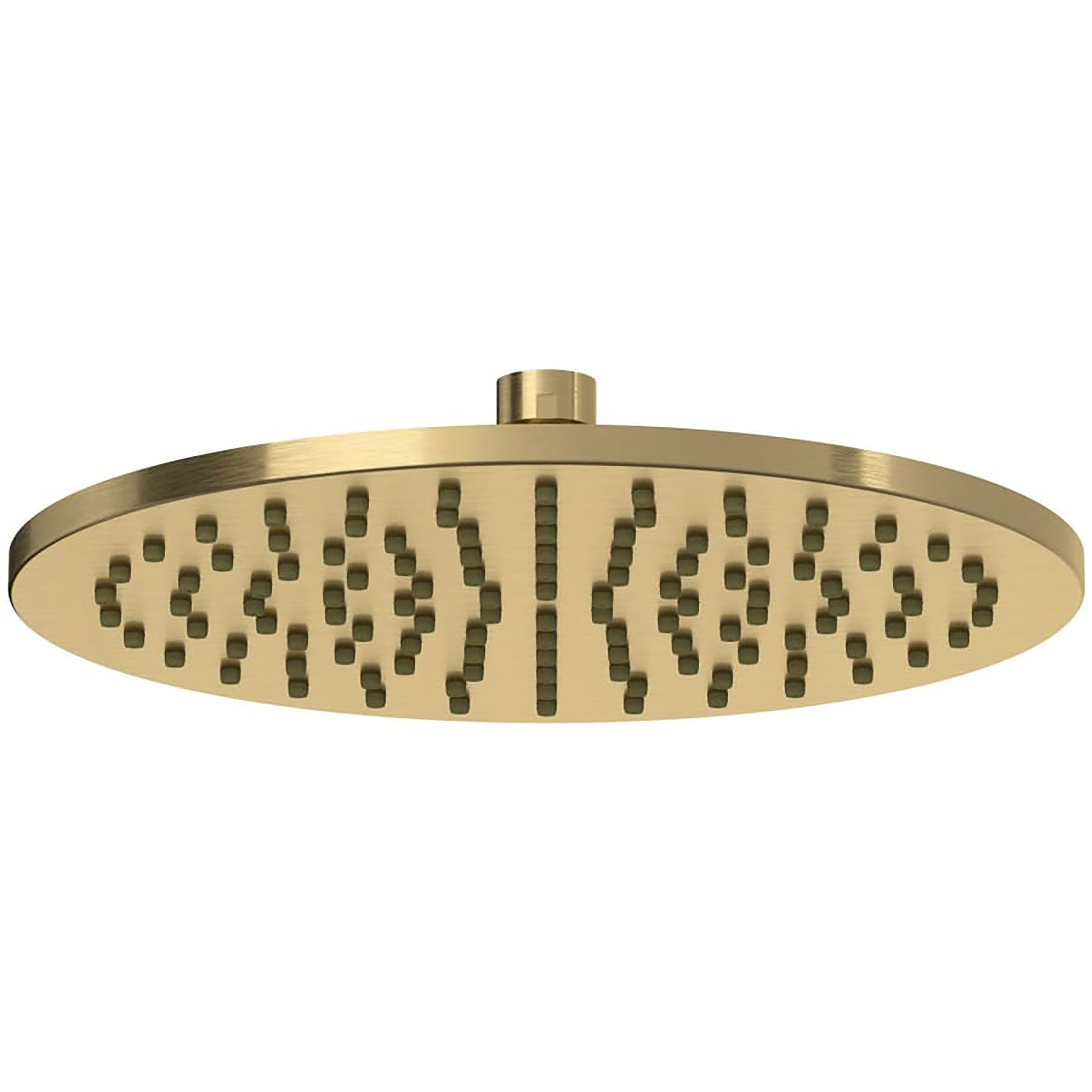 Rohl 100126RS1AG Tenerife 1.0 -Spray Antique Gold 10.63-in Round Fixed Rain Shower Head 1.8 GPM