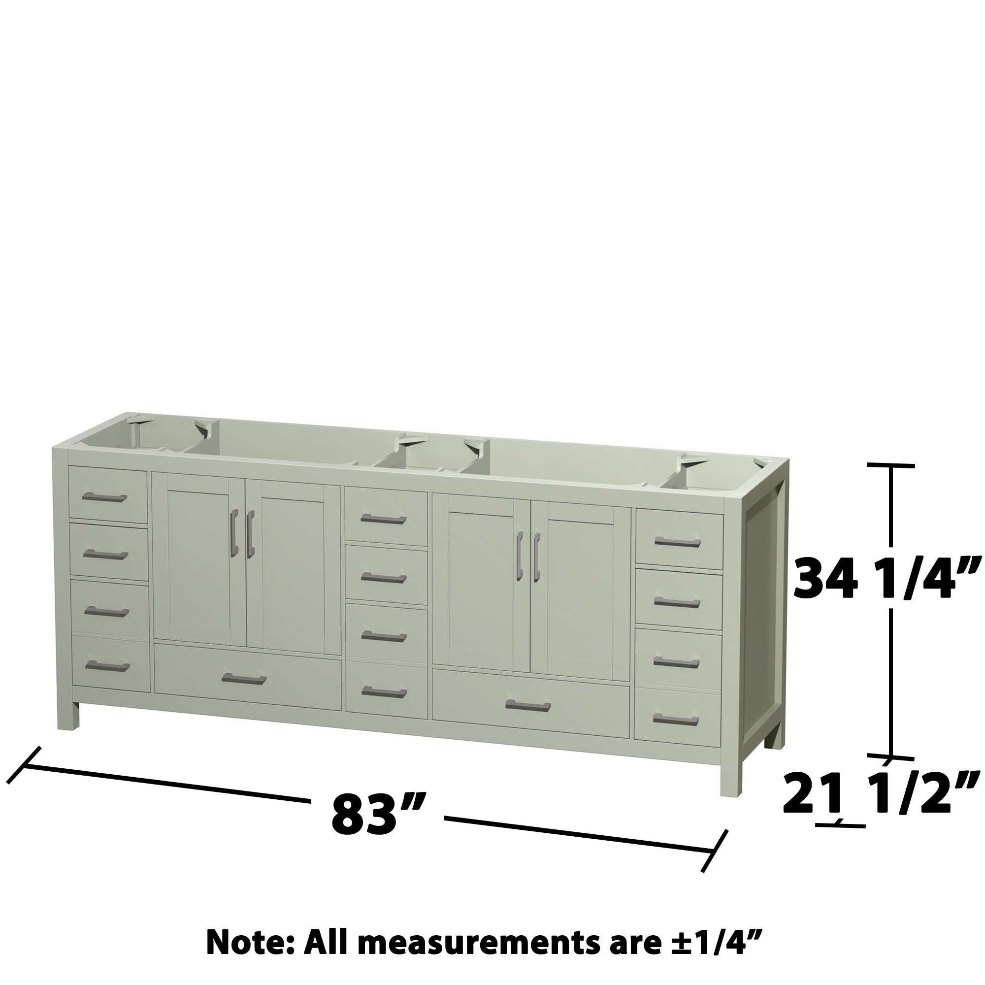 Wyndham Collection WCS141484DLGCXSXXMXX vanities - View #3