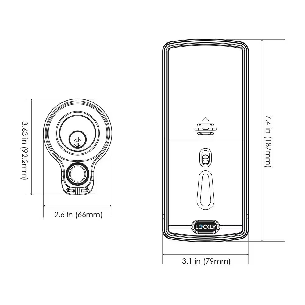 Lockly PGD7YSN Electronic-Door-Locks - View #2