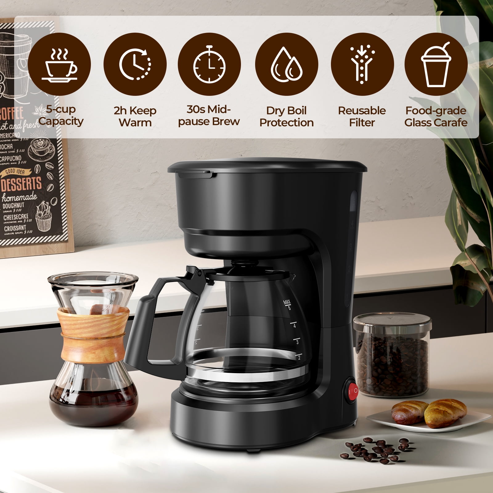 Antarctic Star LSAS-CM3710-BLACK Coffee-Makers - View #2