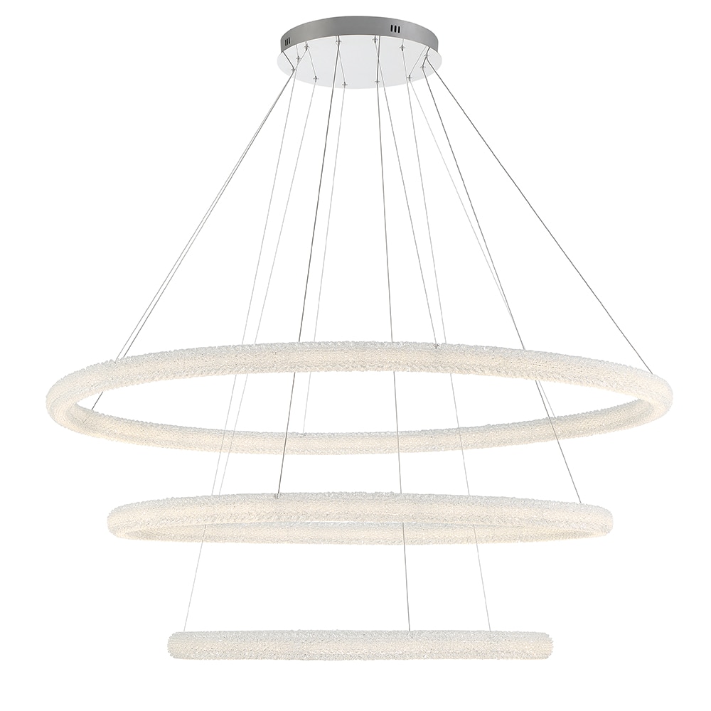 Eurofase 43927-012 Sassi 1-Light Chrome Transitional LED Dry rated Chandelier