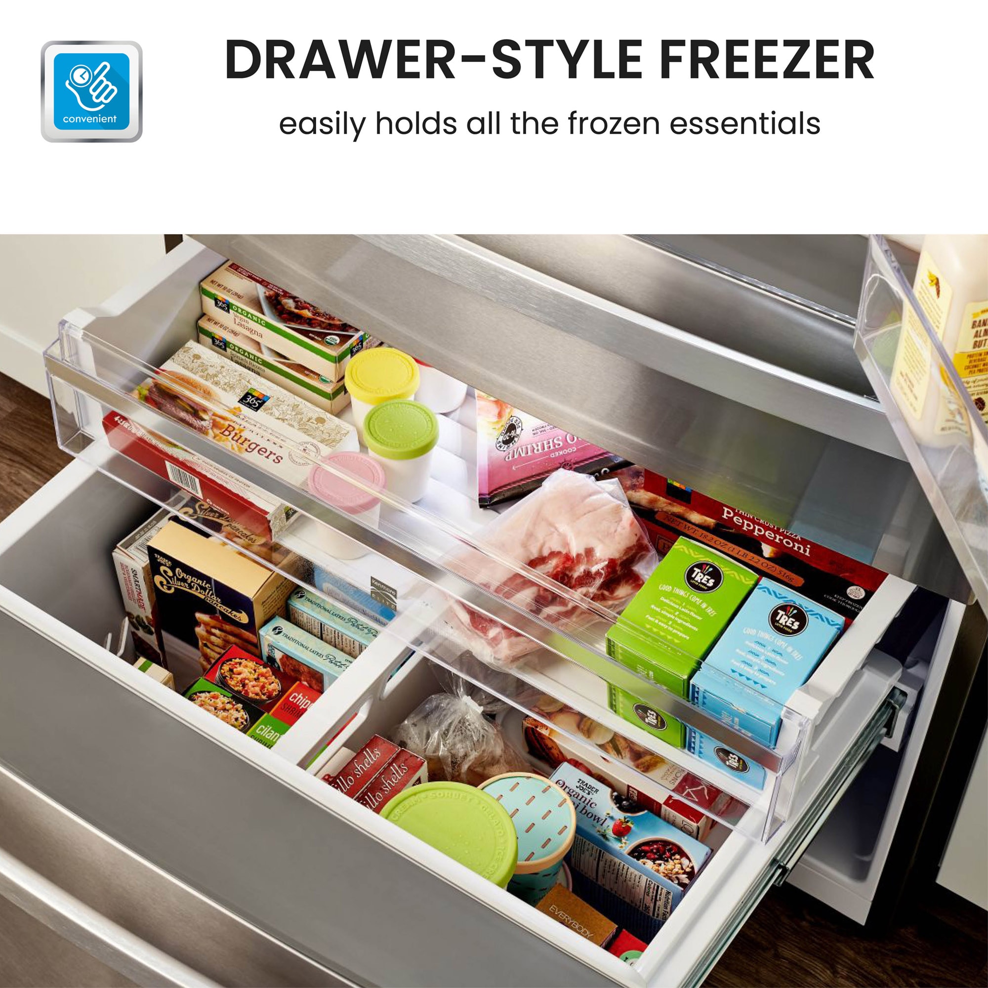 How to Remove Freezer Drawer  Kenmore Grab-N-Go Refrigerator