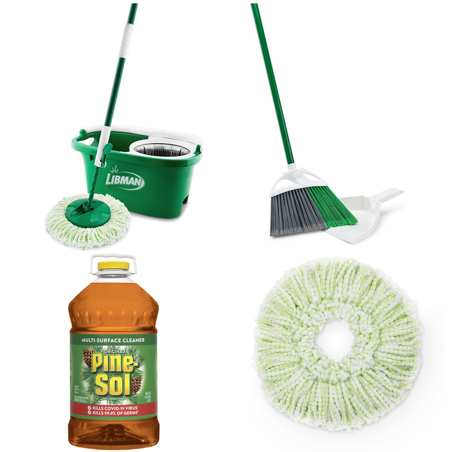 shop-libman-libman-spin-mop-and-broom-with-pine-sol-all-purpose-cleaner
