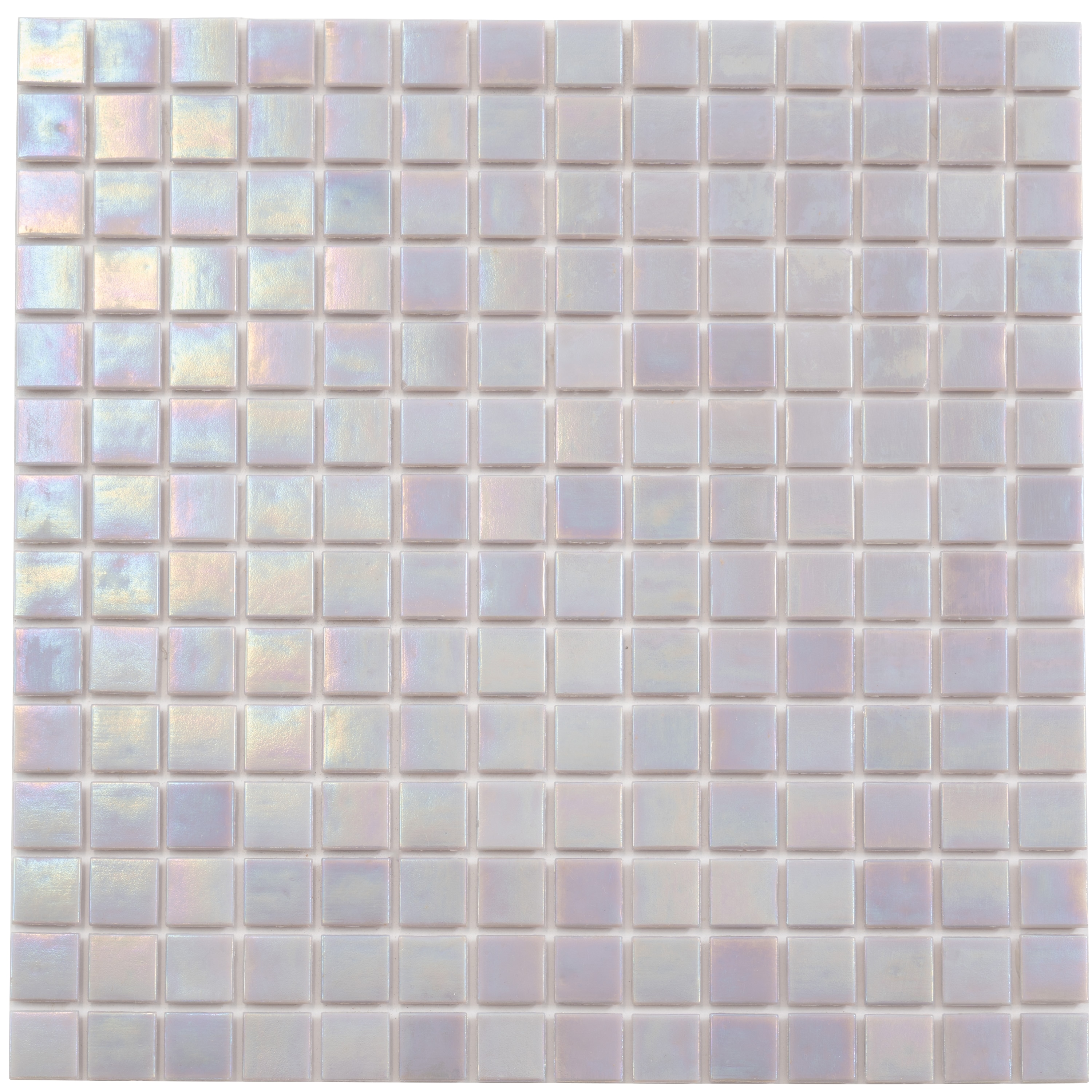 Apollo Tile APLPE88RD209A Nacreous Pearlescent Pink 12-in x 12-in Glossy Glass Patterned Mosaic Floor and Wall Tile ( 20-sq ft Carton