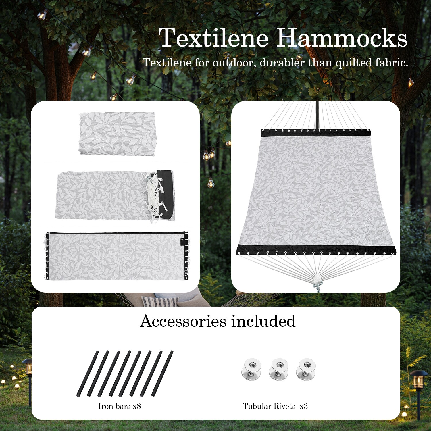  TSL-HK4-GREYWHITE hammocks - View #6