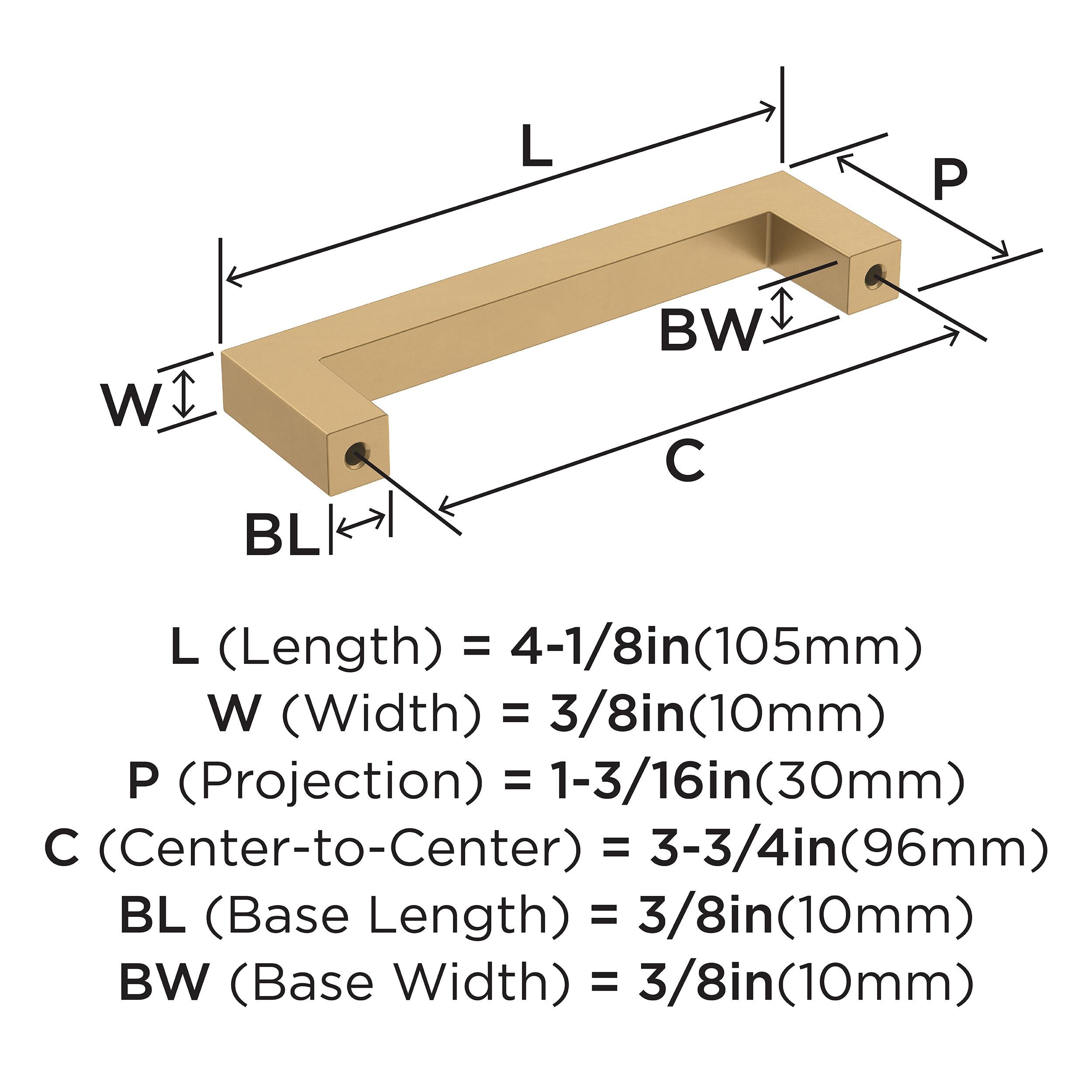 Amerock 25VMP36570CZ Cabinet-Pulls - View #4