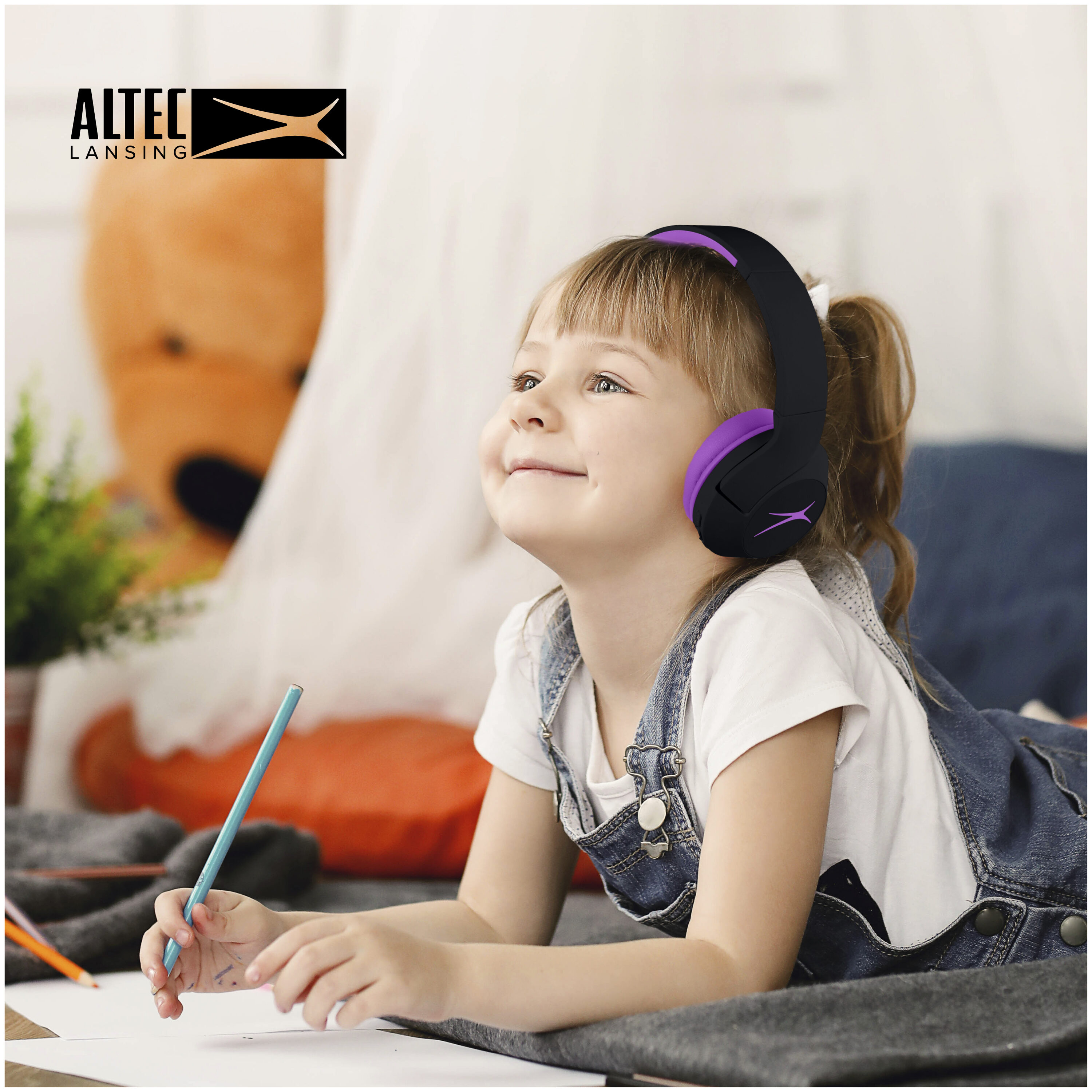 Altec Lansing Kid Safe Wireless ANC Over The Ear Wireless Noise ...