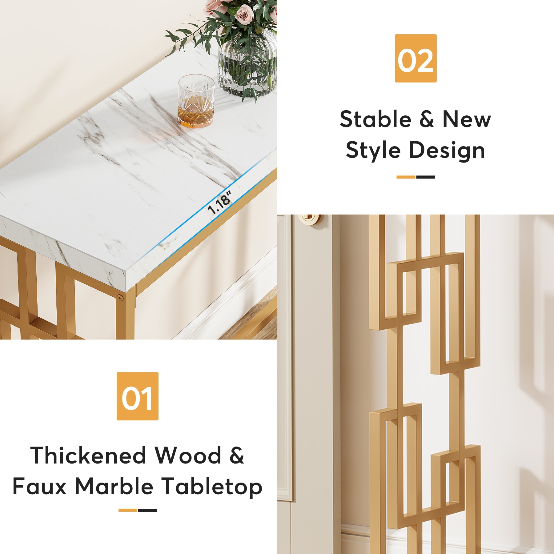 Fnova LWTJ-F1778 Console-Sofa-Tables - View #4