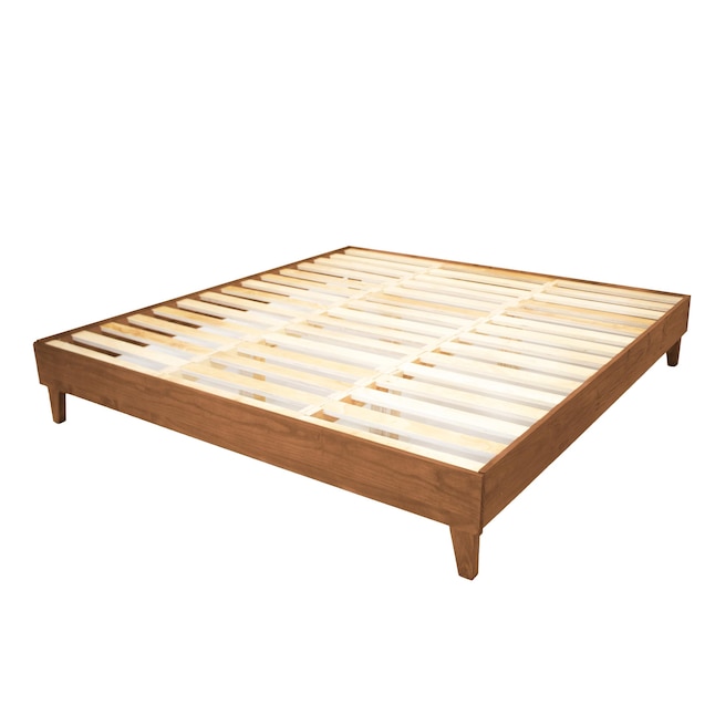 Eluxury Almond King Bed Frame In The, How To Assemble A King Size Wooden Bed Frame