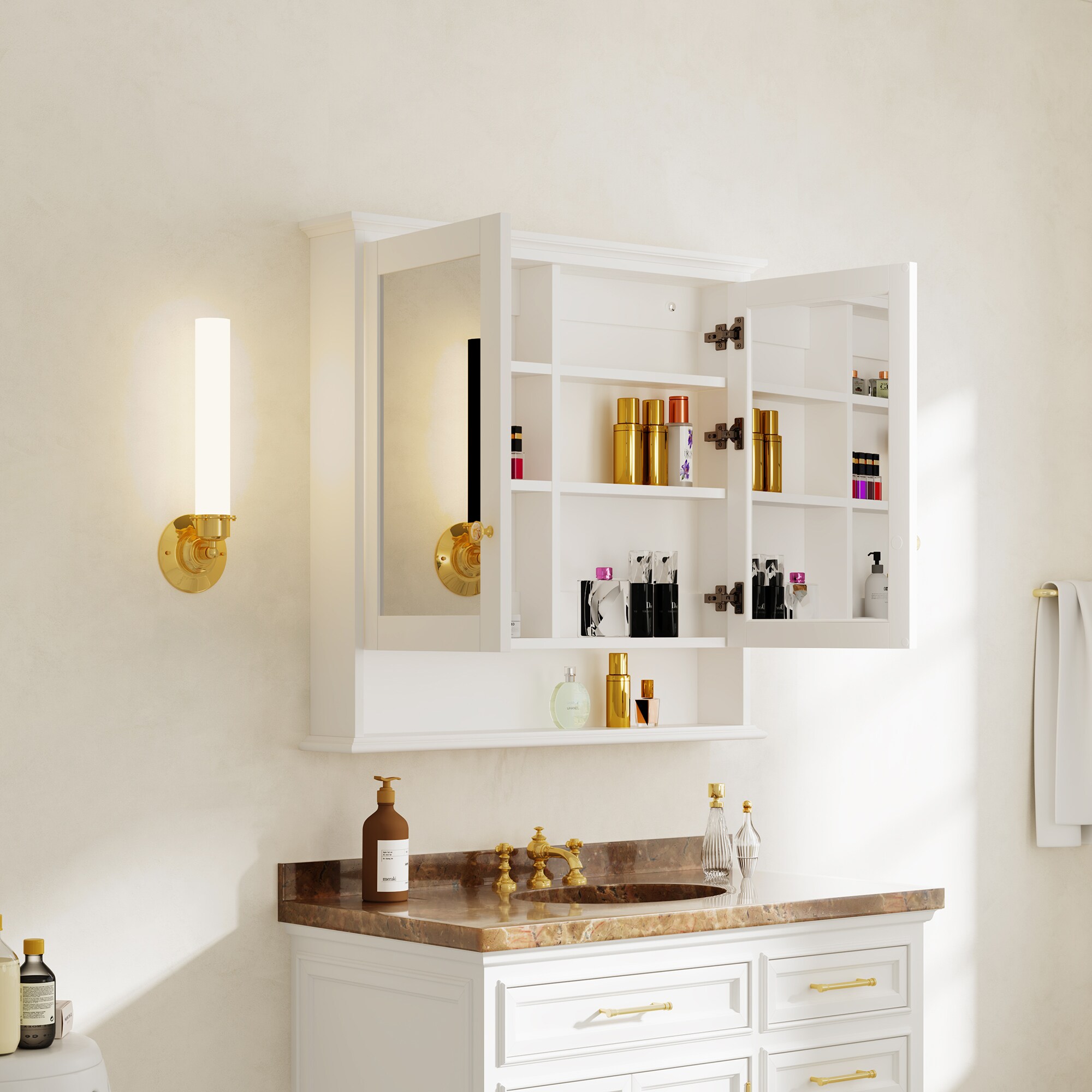 Forclover FMC3634-WT Bathroom-Medicine-Cabinets - View #4