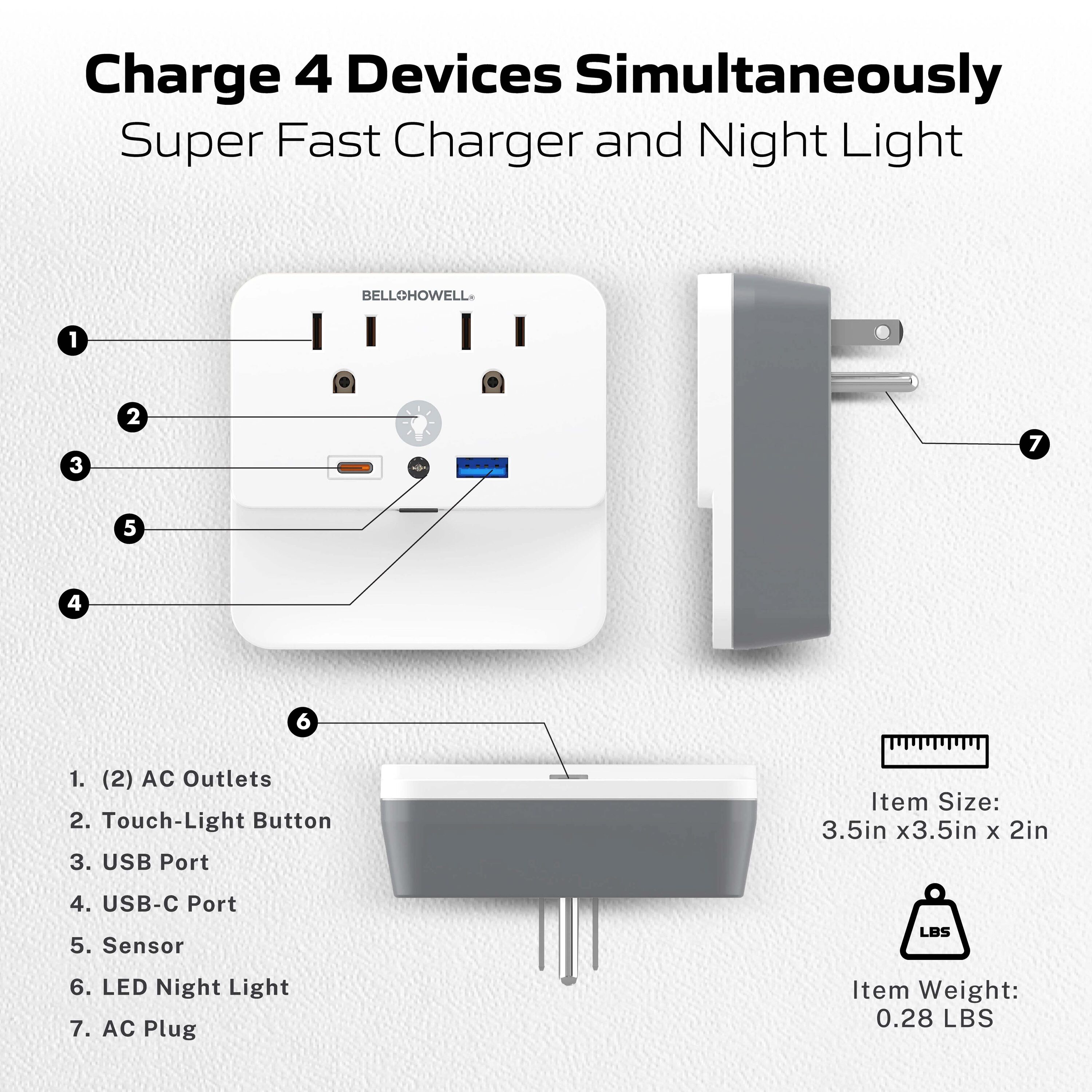 BELL + HOWELL 2987 Surge-Protectors - View #2