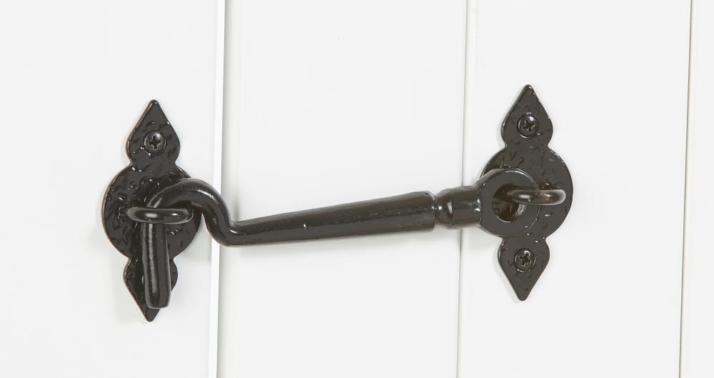 National Hardware Spear 6-in Black Gate Latch in the Gate Hardware  department at