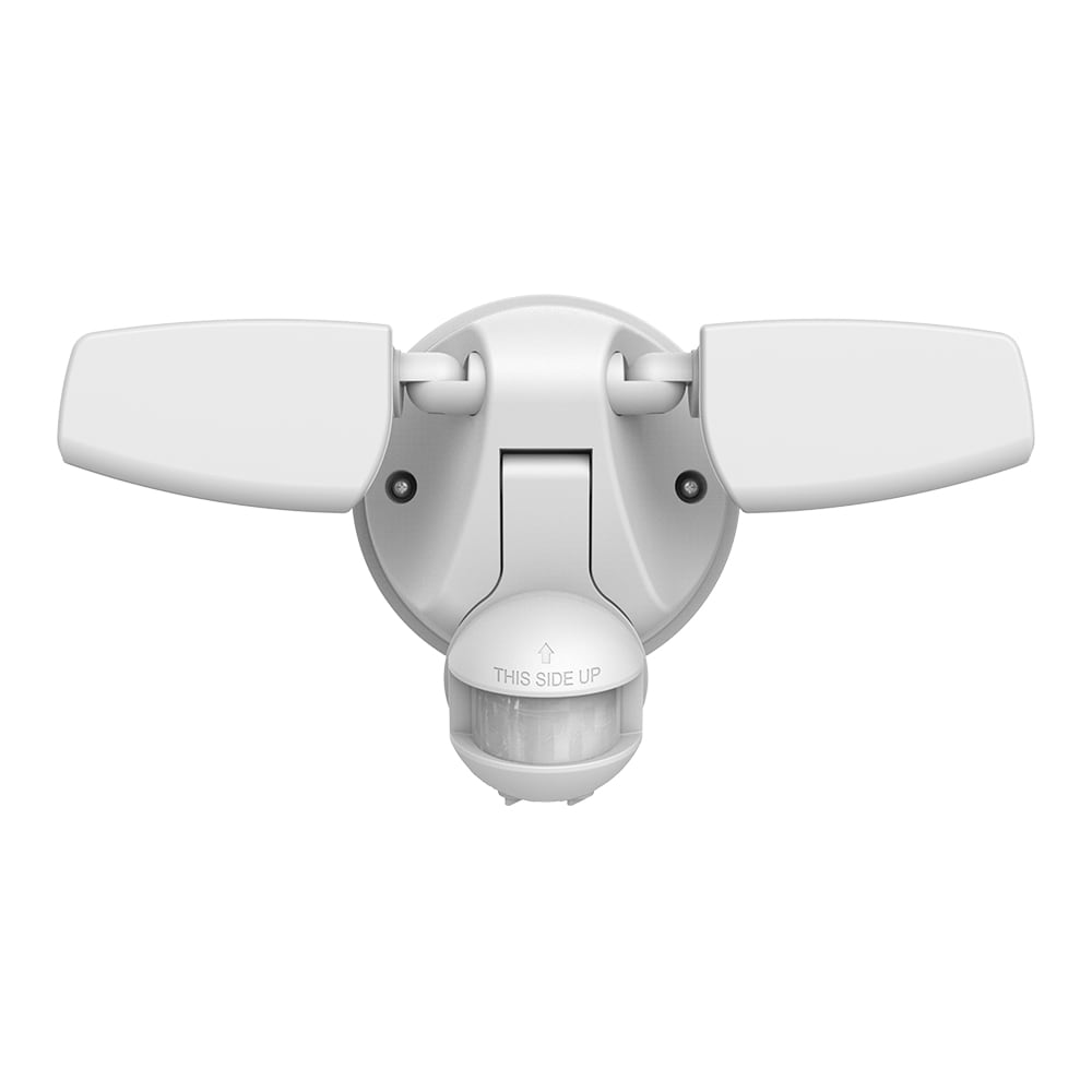 HALO ESF1A4MW ESF Series 1420 -Lumens 15 -Watt White Line voltage Cool White Hardwired LED Flood light Motion Sensor