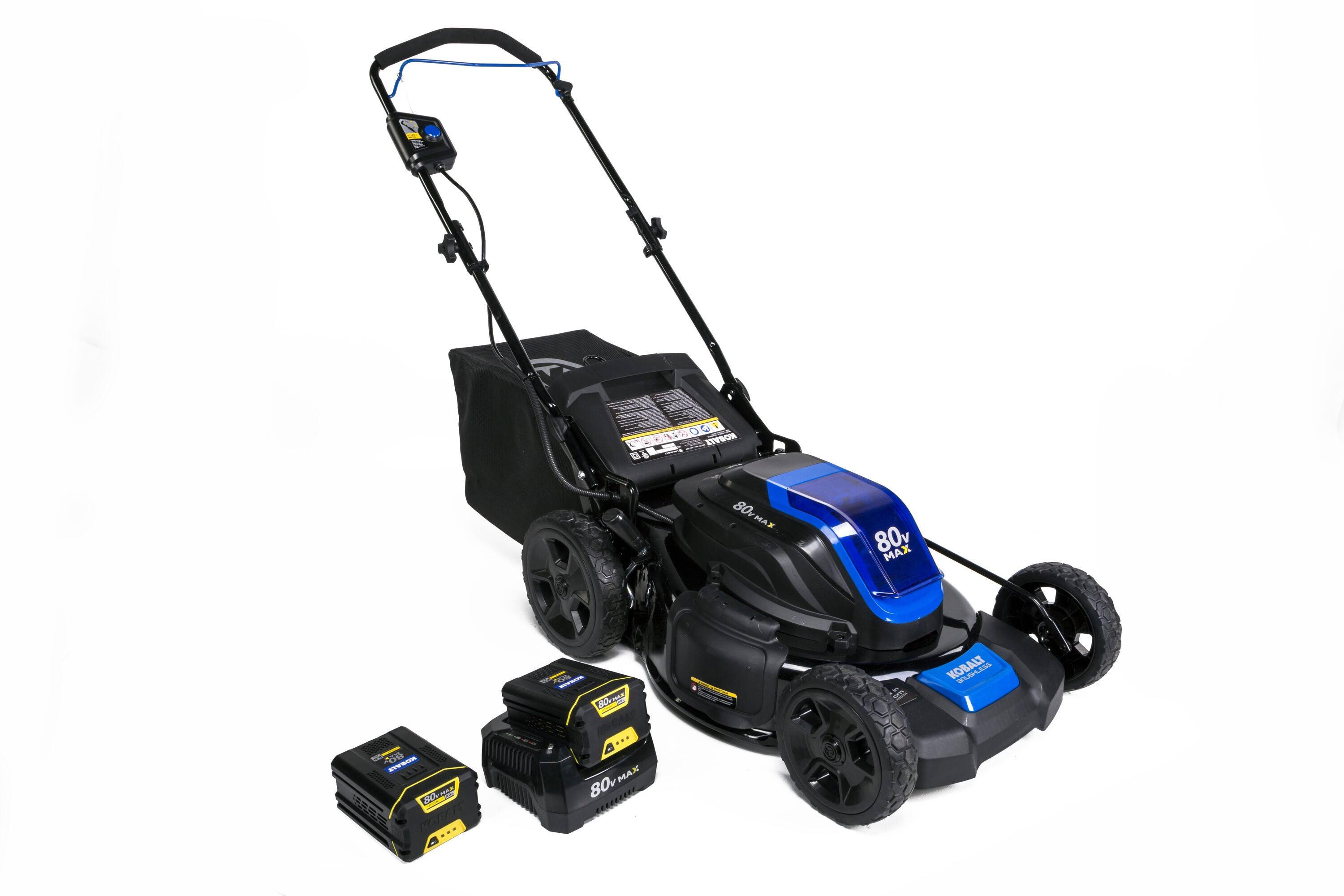 80-volt 21-in Cordless Push Lawn Mower 2 Ah (Battery and Charger Included) | - Kobalt KM 2180B-06