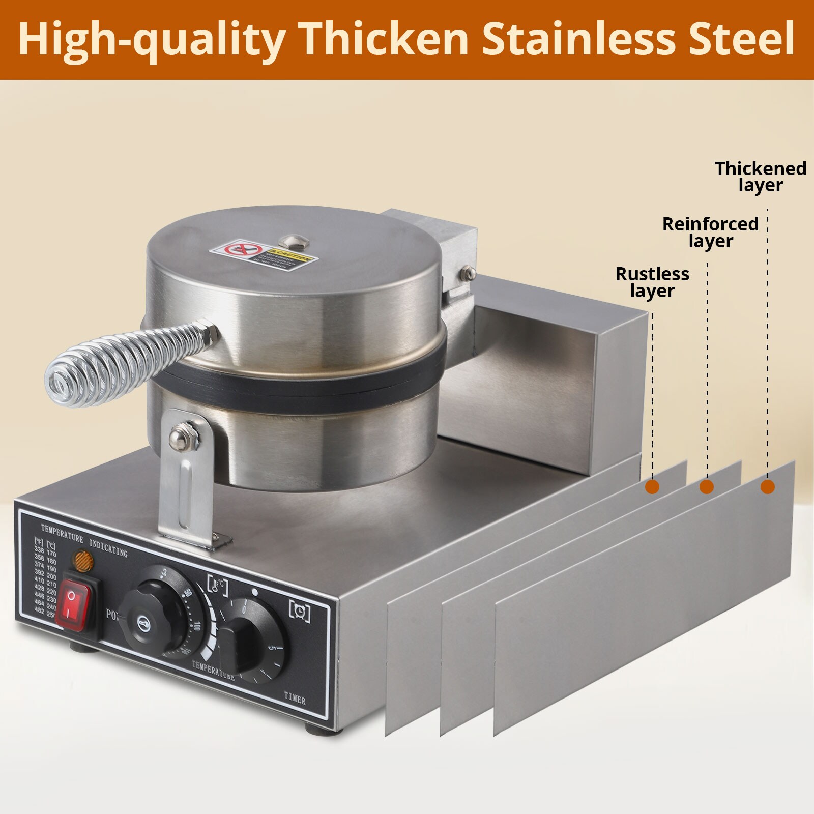 Qeetex GGL-PHO-13CMG2C0 Waffle-Makers - View #7