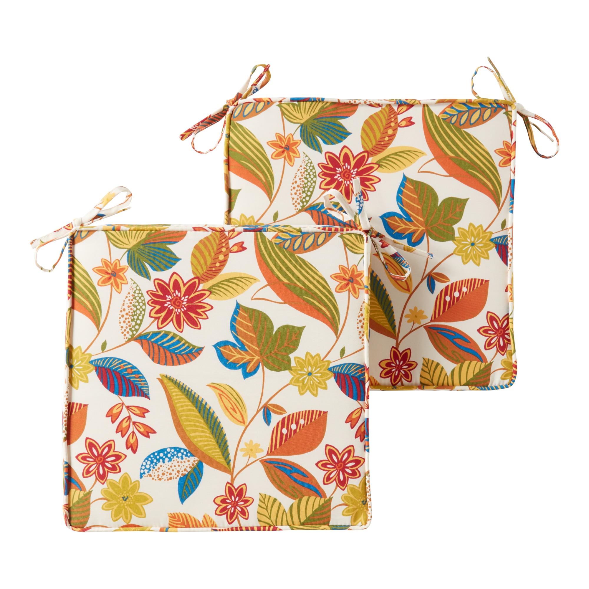 Greendale Home Fashions OP1100S2-ESPRIT Square Outdoor 18-in x 18-in 2 -Piece Esprit Patio chair cushion