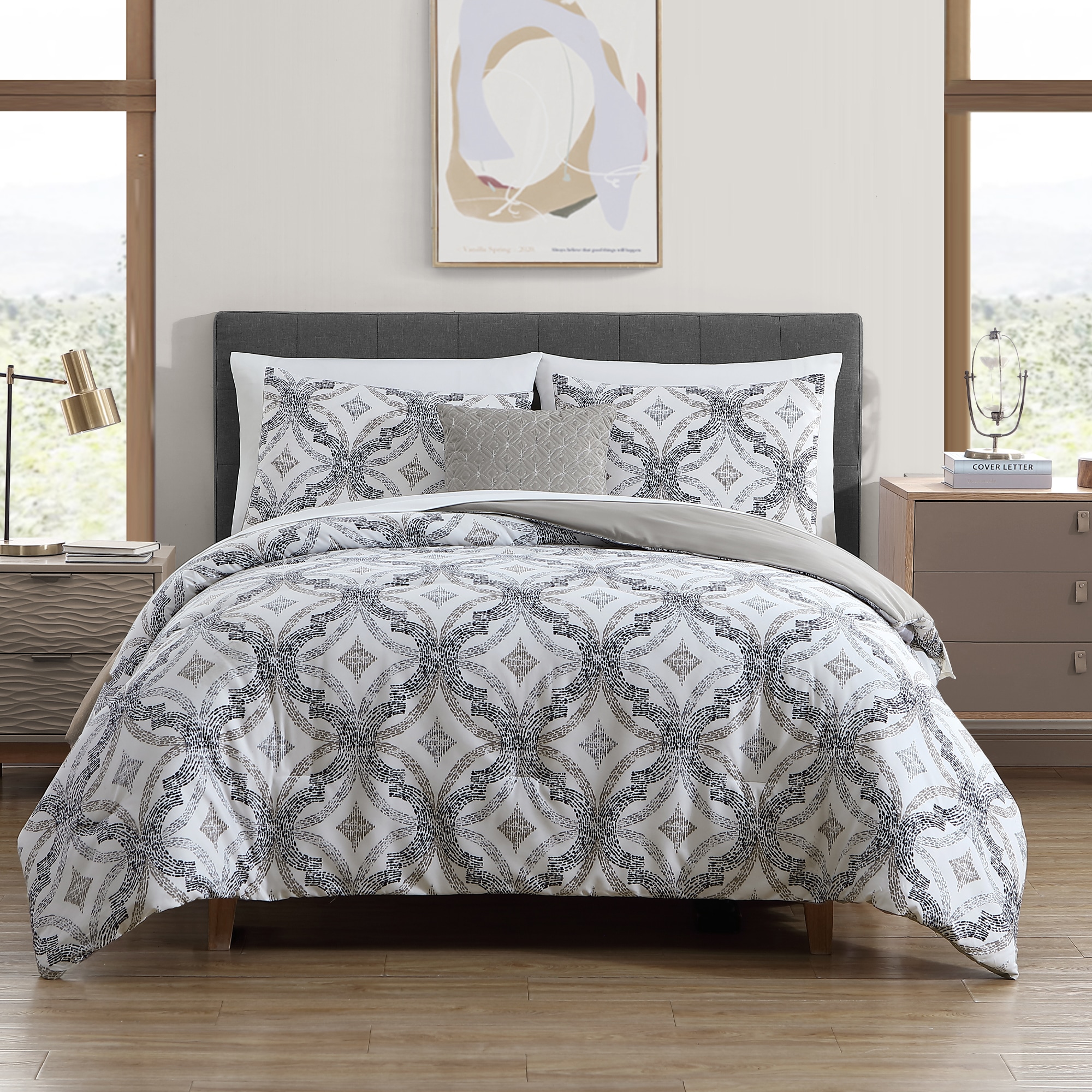 Modern Threads 8-Piece White King Comforter Set in the Bedding Sets ...