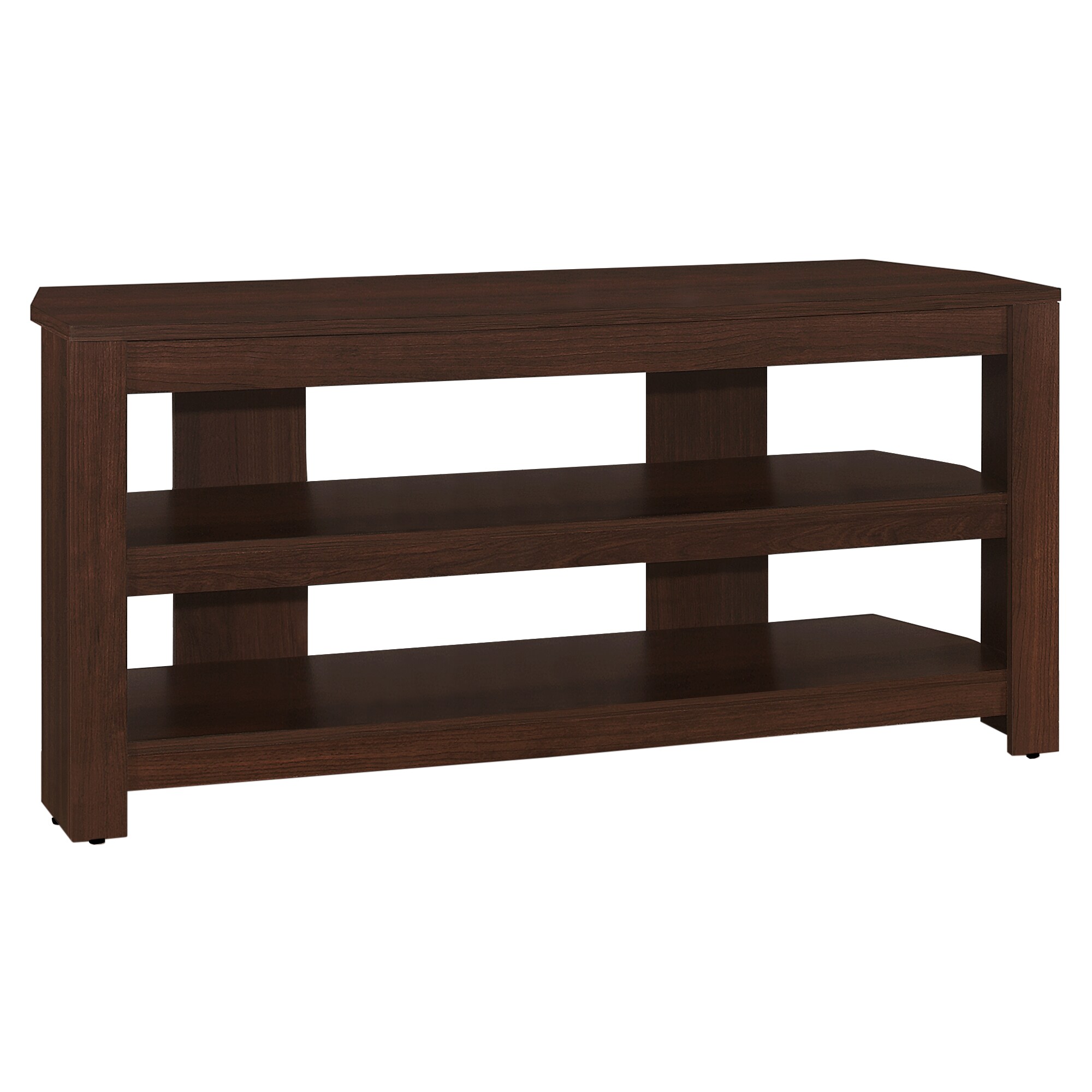 Monarch Specialties I 2554 Modern/Contemporary Cherry Tv Stand (Accommodates TVs up to 40-in)