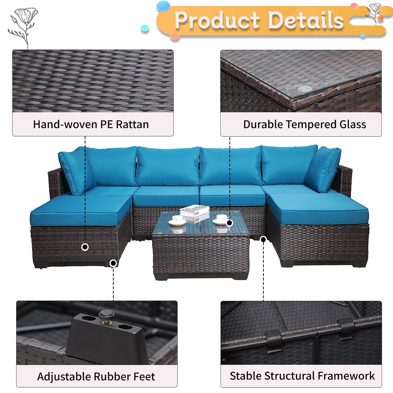 Bybafun YA0200107 Patio-Sofas-Daybeds - View #11