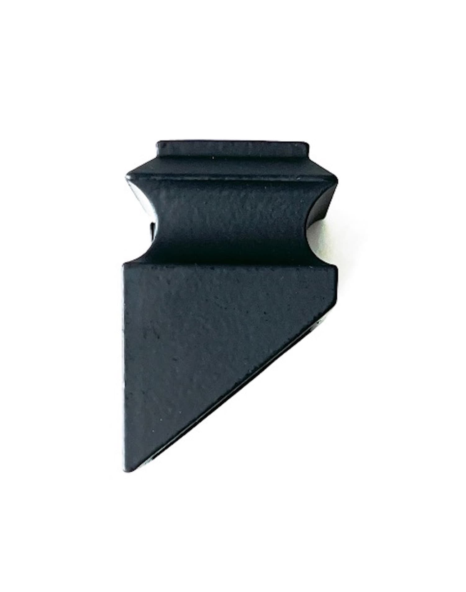Atlas Stair Parts SH421871SB 2-in x 1.25-in Plain Satin Black Aluminum Stair Baluster Shoe