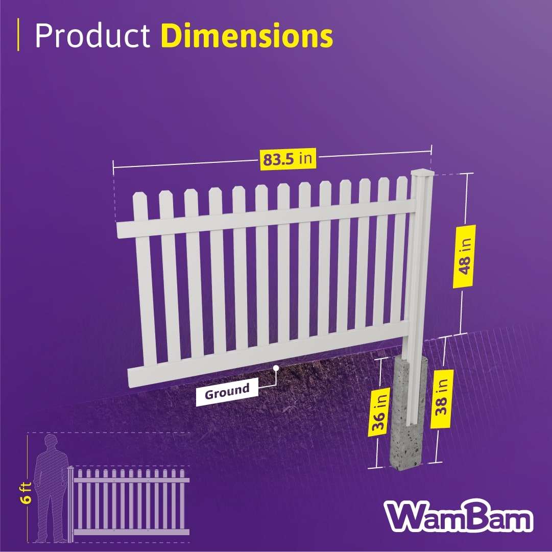 WamBam Fence VF13003 Vinyl-Fence-Panels - View #7