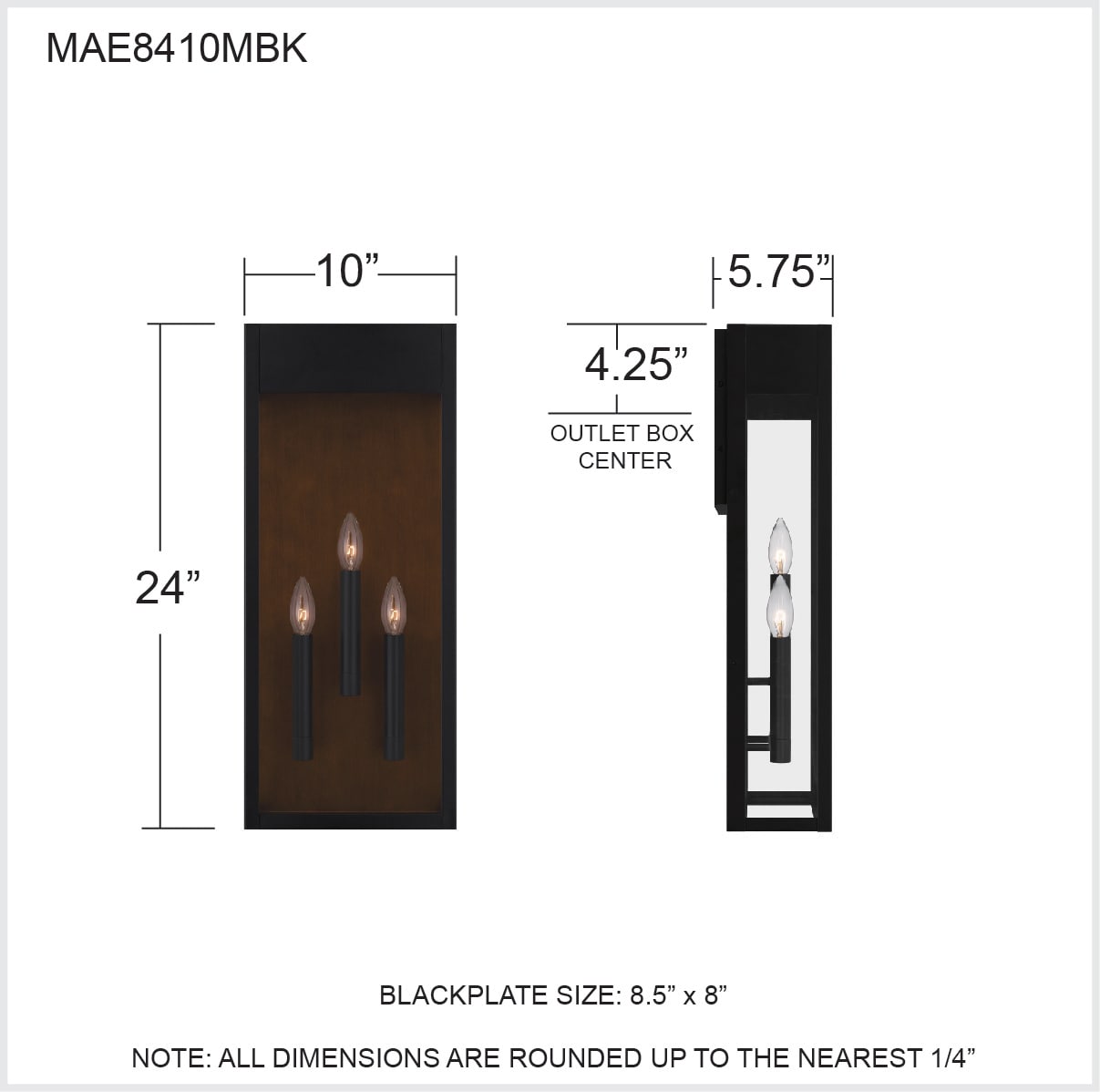 Quoizel MAE8410MBK Outdoor-Wall-Lighting - View #5