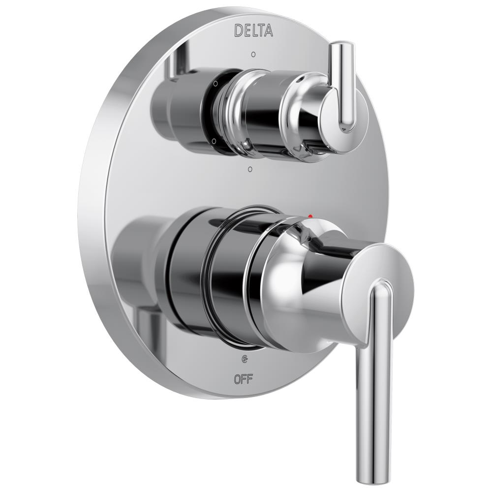 Delta Trinsic Chrome 3.688-in Bathtub/Shower Mixer (0.5-in-ID) in the ...