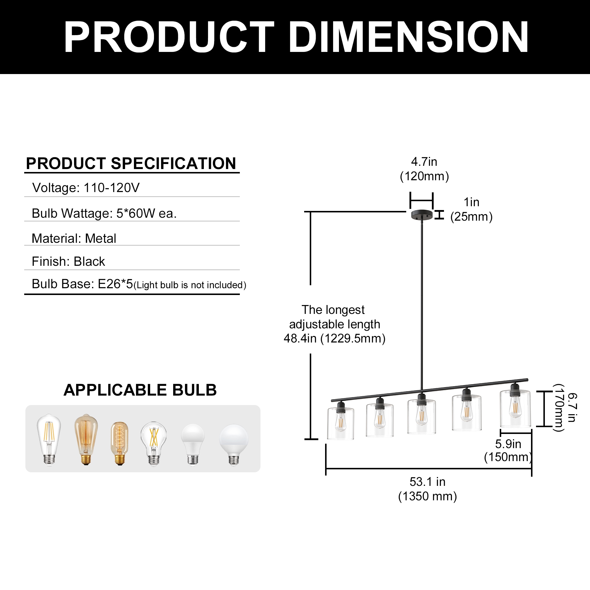 DORESshop LSC-BD-IP01401EBL Pendant-Lights - View #4