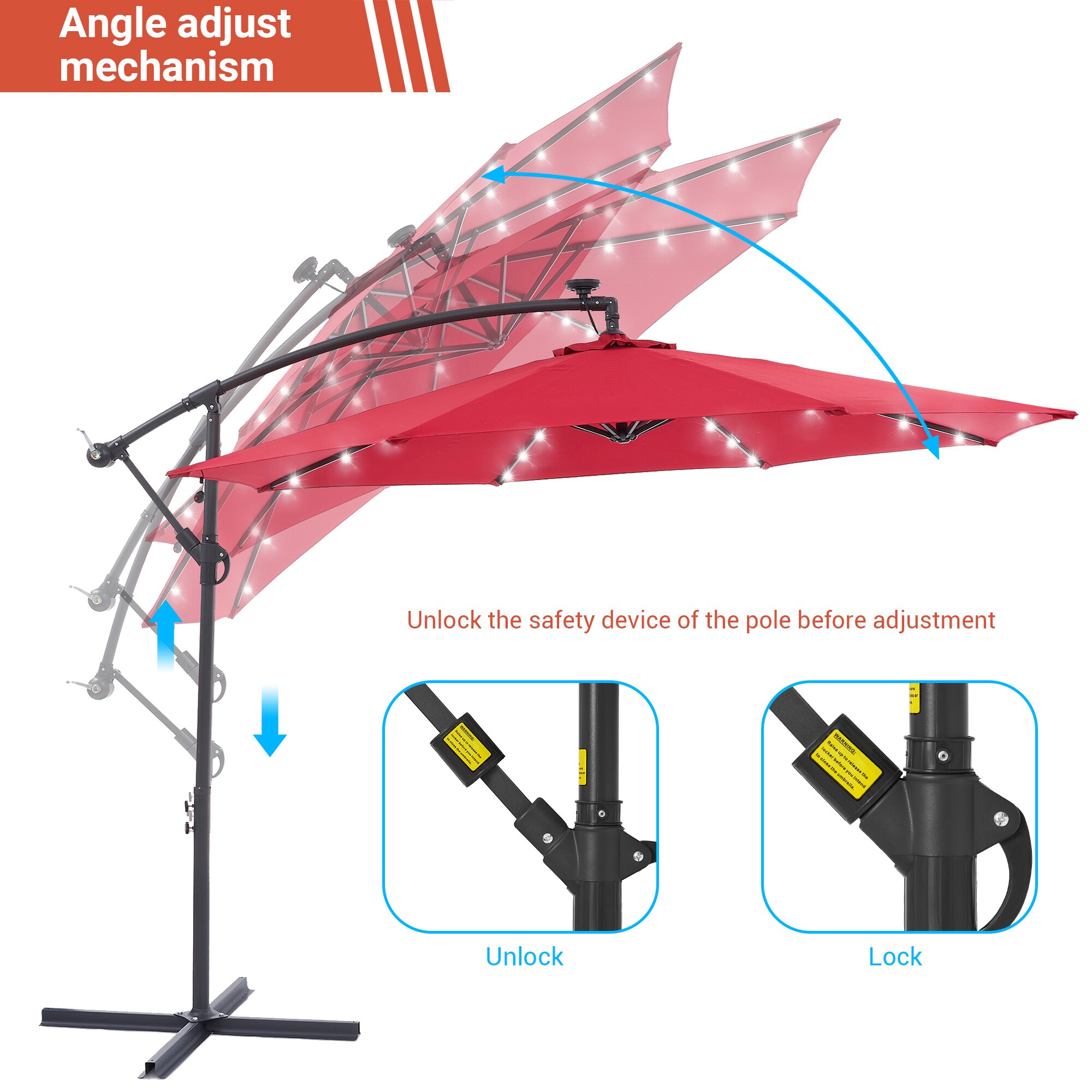 ACEGOSES LW-ROF-34R-LED Umbrellas-2 - View #4