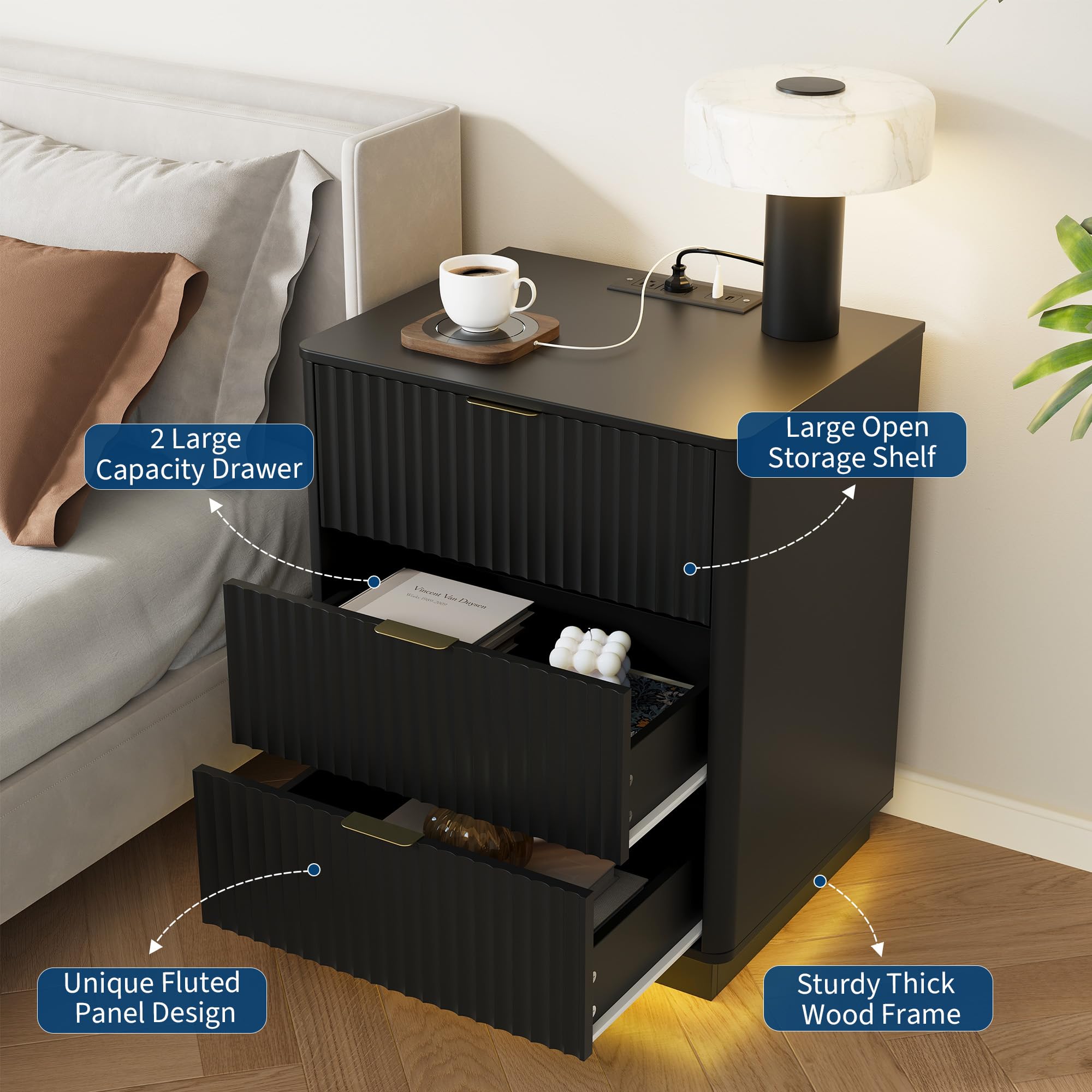 GarveeLife C3H-YH6KEU-DVH1YMQ nightstands - View #4