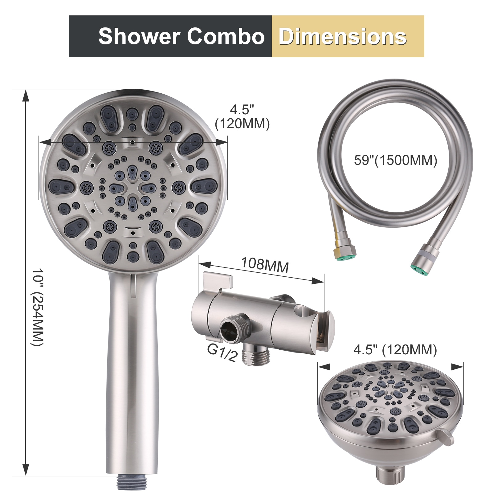 WOWOW H5011-LW Fixed-Showerhead - View #6