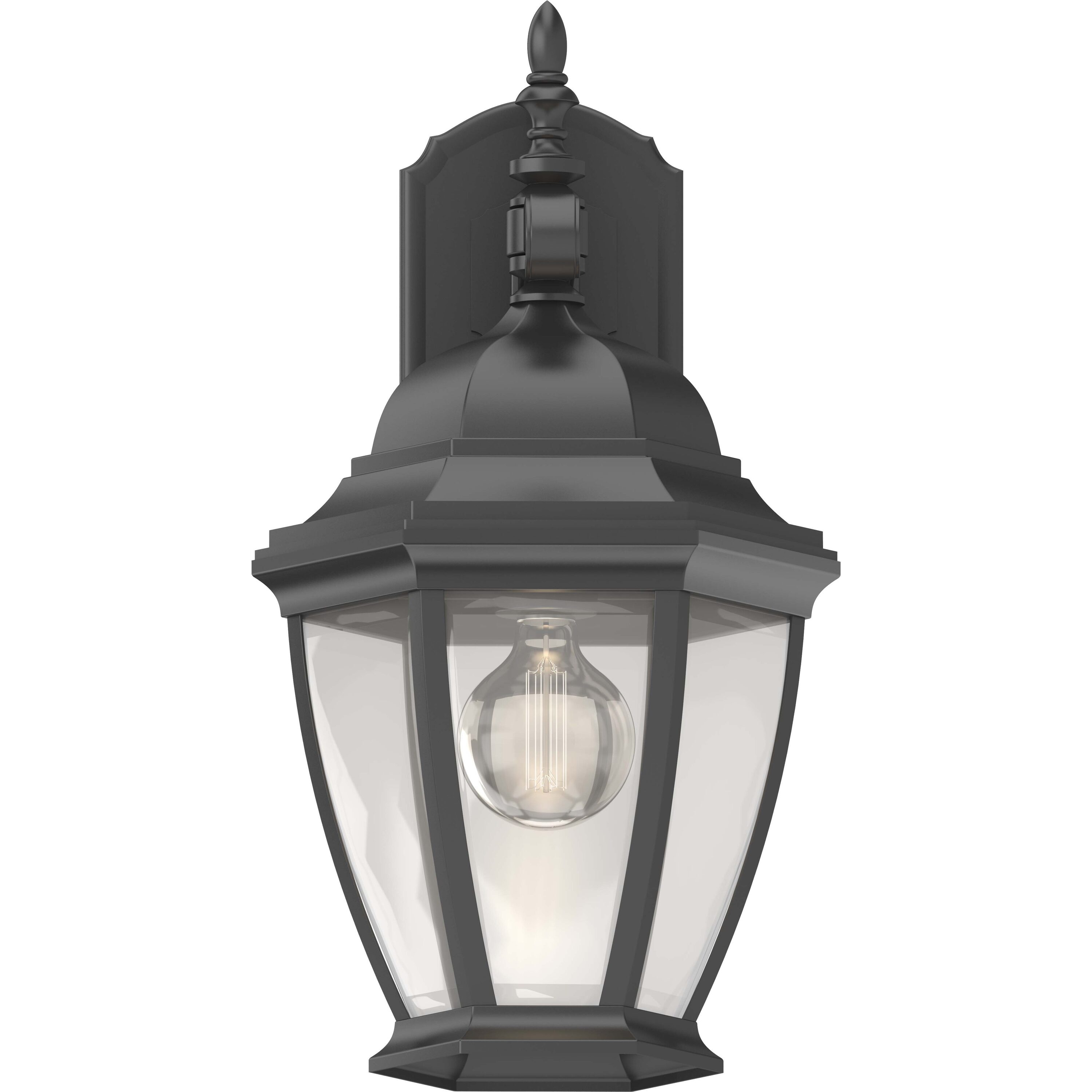 Volume Lighting V8231-5 1.0 -Light 18.0-in H Black Hardwired Outdoor Wall Light