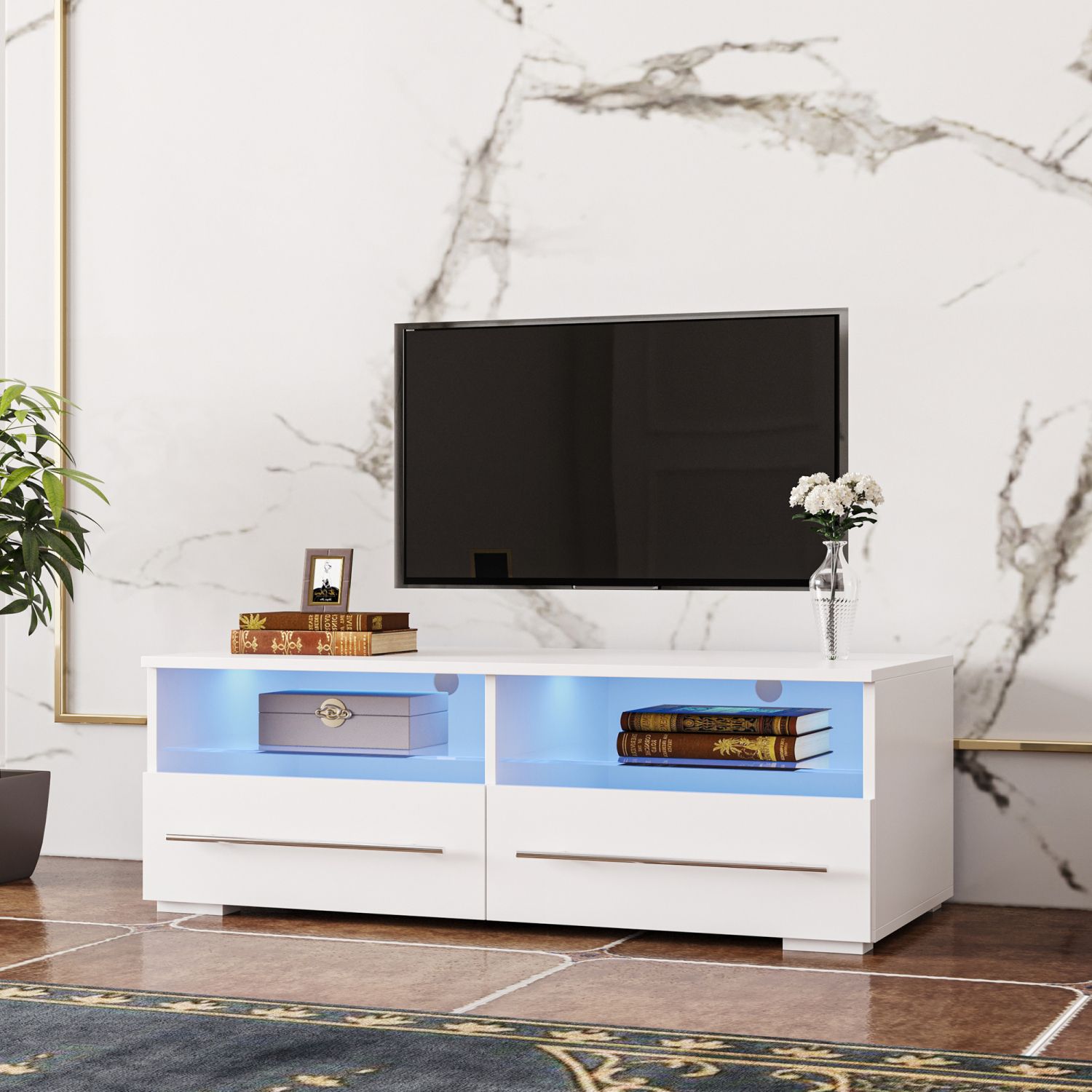 Lowes white tv deals stand