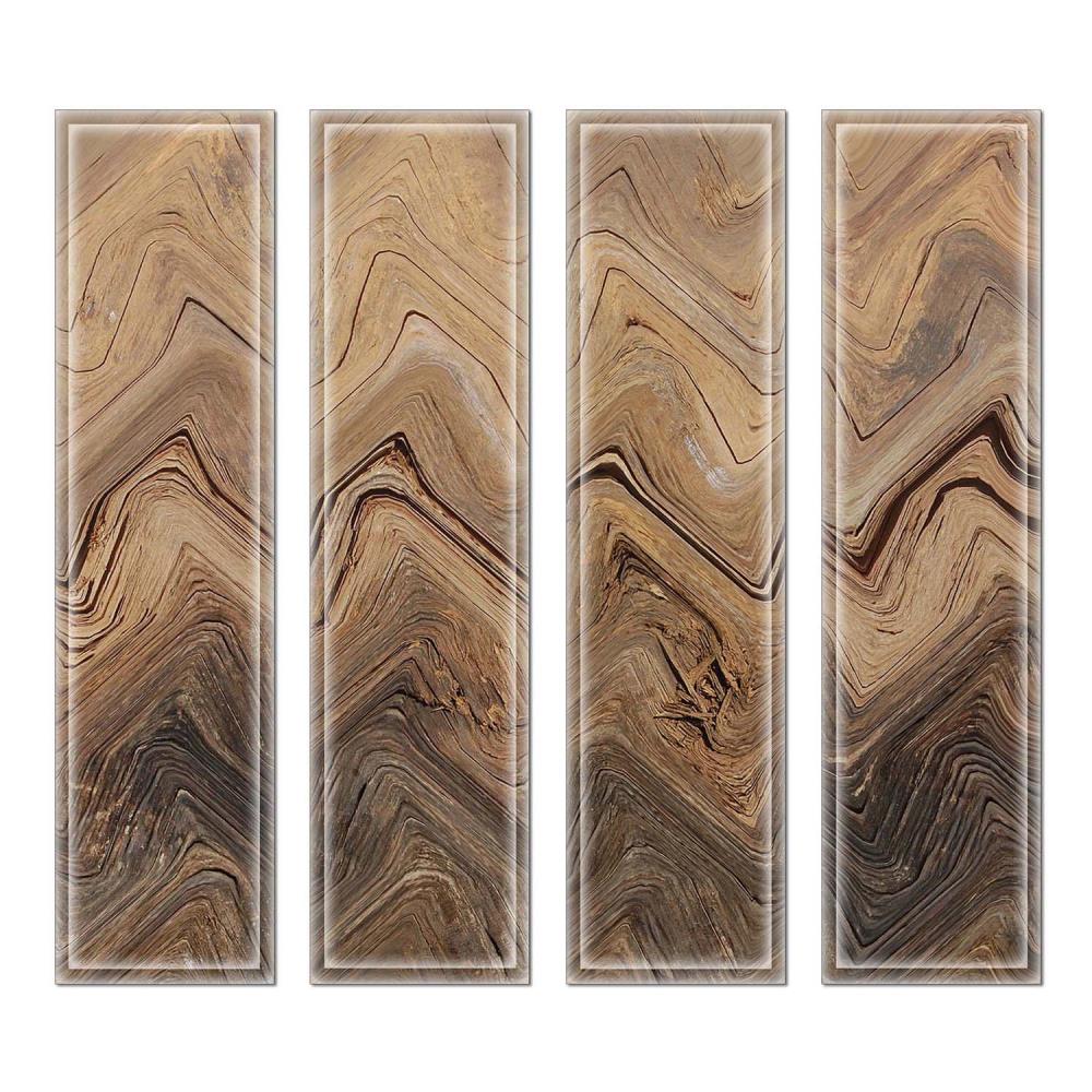 Instant Mosaic Upscale Designs by Ema 16-Pack 3-in x 12-in Glossy Glass Subway Wall Tile