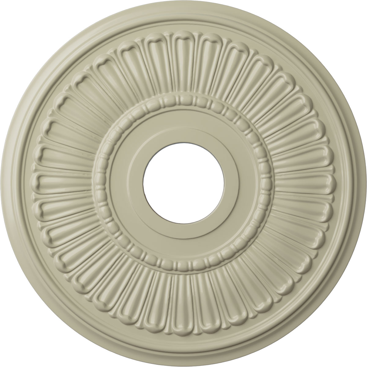 Ekena Millwork CM16MLCYF Melonie 16-in W x 16-in L Painted Clear Yellow Polyurethane Whole Ceiling Medallion