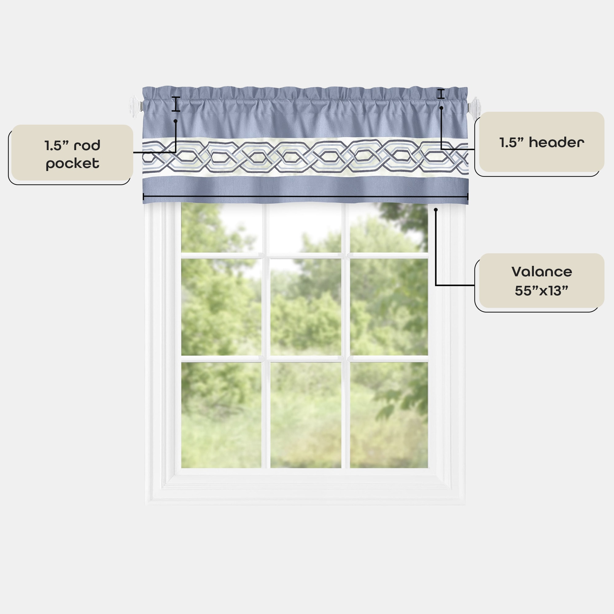 Achim PAVL13BL12 valances - View #4